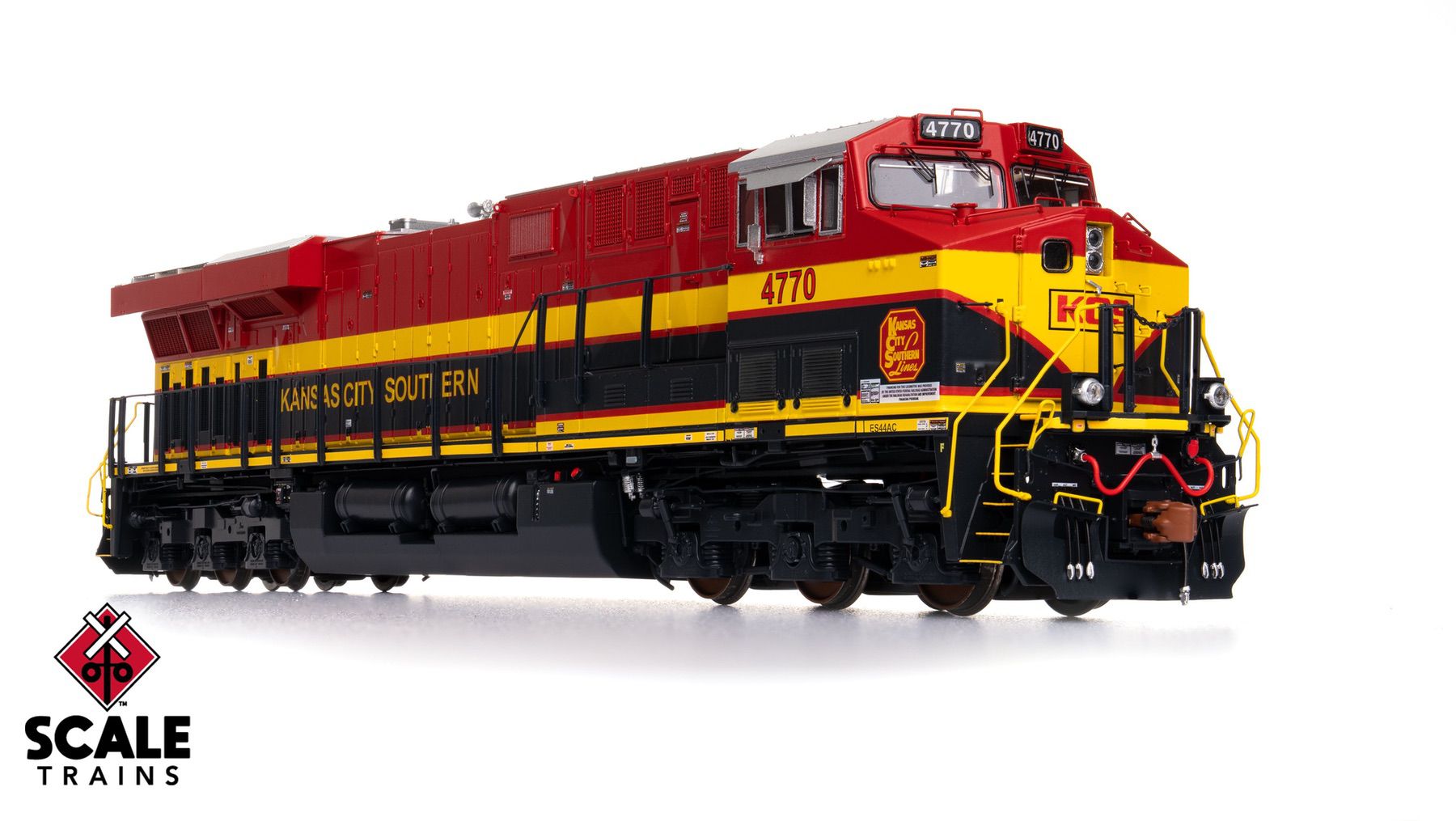 ScaleTrains SXT41450 Rivet Counter HO Scale GE ES44AC, Kansas City Southern/Belle/As Delivered 4770 DC/DCC Ready