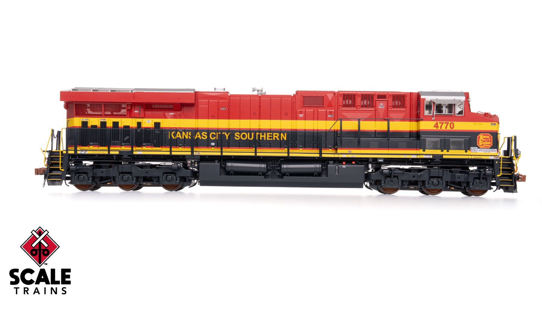 ScaleTrains SXT41450 Rivet Counter HO Scale GE ES44AC, Kansas City Southern/Belle/As Delivered 4770 DC/DCC Ready