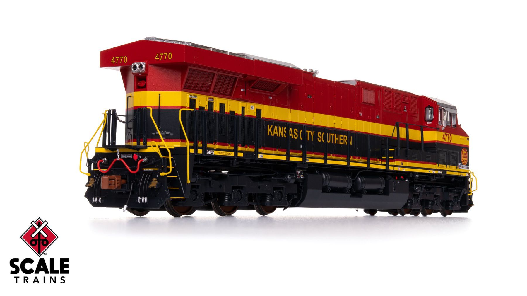 ScaleTrains SXT41450 Rivet Counter HO Scale GE ES44AC, Kansas City Southern/Belle/As Delivered 4770 DC/DCC Ready