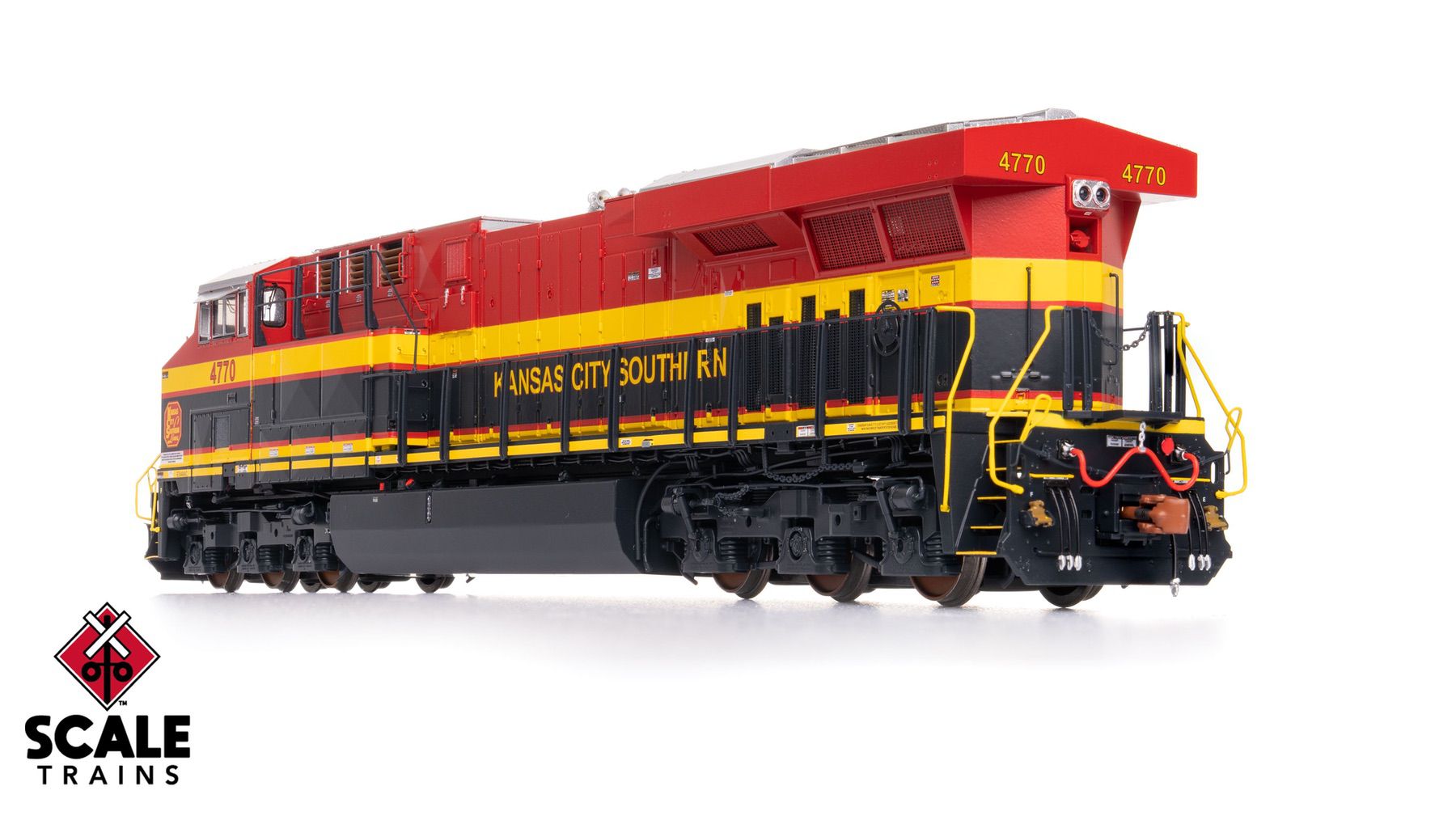 ScaleTrains SXT41450 Rivet Counter HO Scale GE ES44AC, Kansas City Southern/Belle/As Delivered 4770 DC/DCC Ready