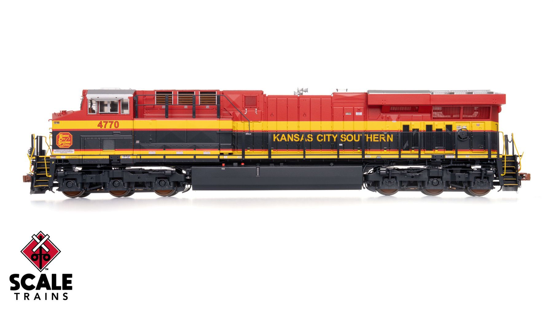ScaleTrains SXT41450 Rivet Counter HO Scale GE ES44AC, Kansas City Southern/Belle/As Delivered 4770 DC/DCC Ready