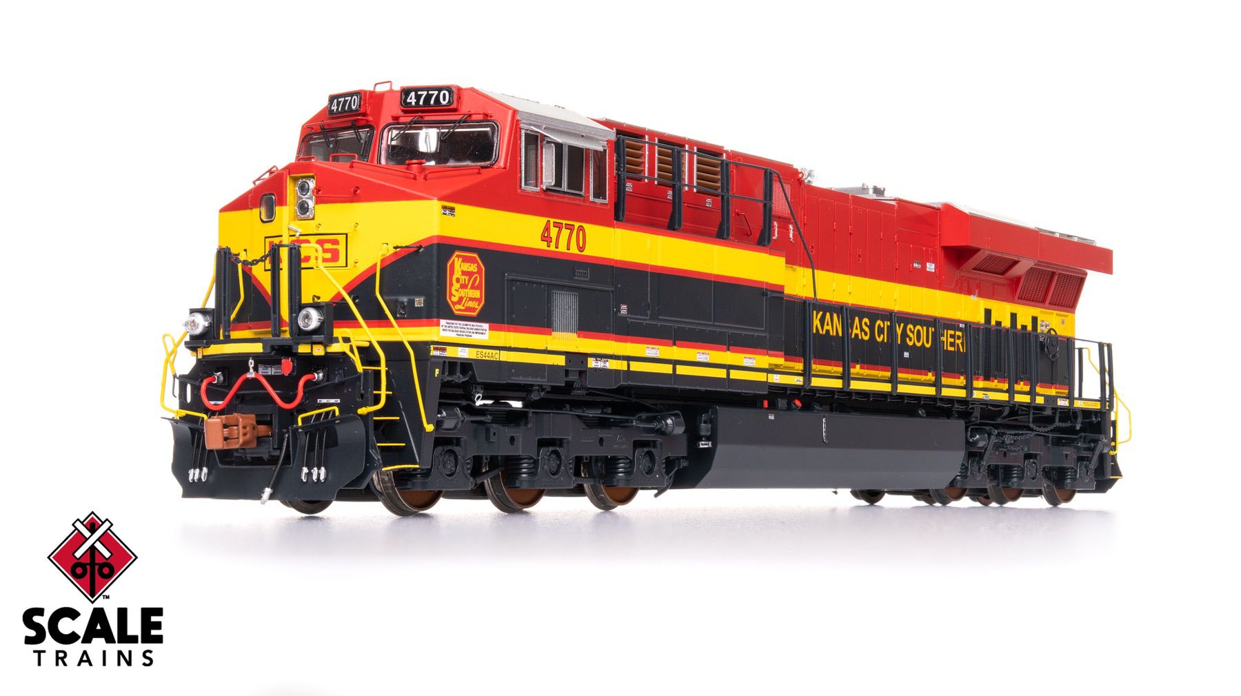ScaleTrains SXT41450 Rivet Counter HO Scale GE ES44AC, Kansas City Southern/Belle/As Delivered 4770 DC/DCC Ready