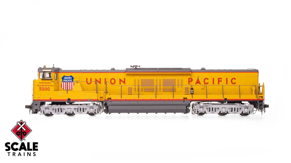 ScaleTrains SXT70115 Museum Quality HO Scale GE U50C, Union Pacific/Dependable Transportation/Modified Nose Door 5000 DCC & Sound Equipped