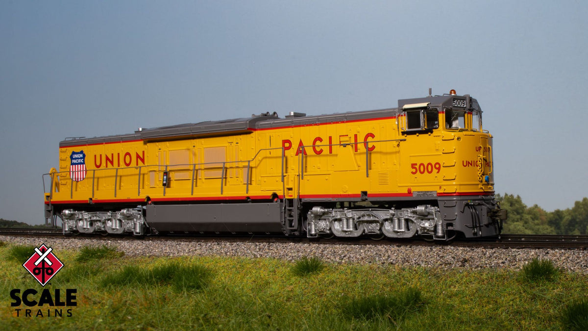 ScaleTrains SXT70117 Museum Quality HO Scale GE U50C, Union Pacific/Modified Nose Door 5009 DCC & Sound Equipped