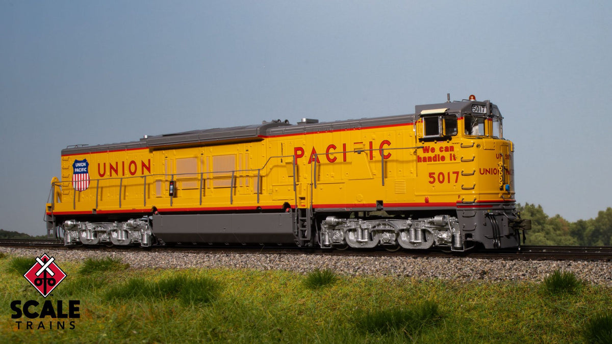 ScaleTrains SXT70124 Museum Quality HO Scale GE U50C, Union Pacific/We Can Handle It 5017 DC/DCC Ready