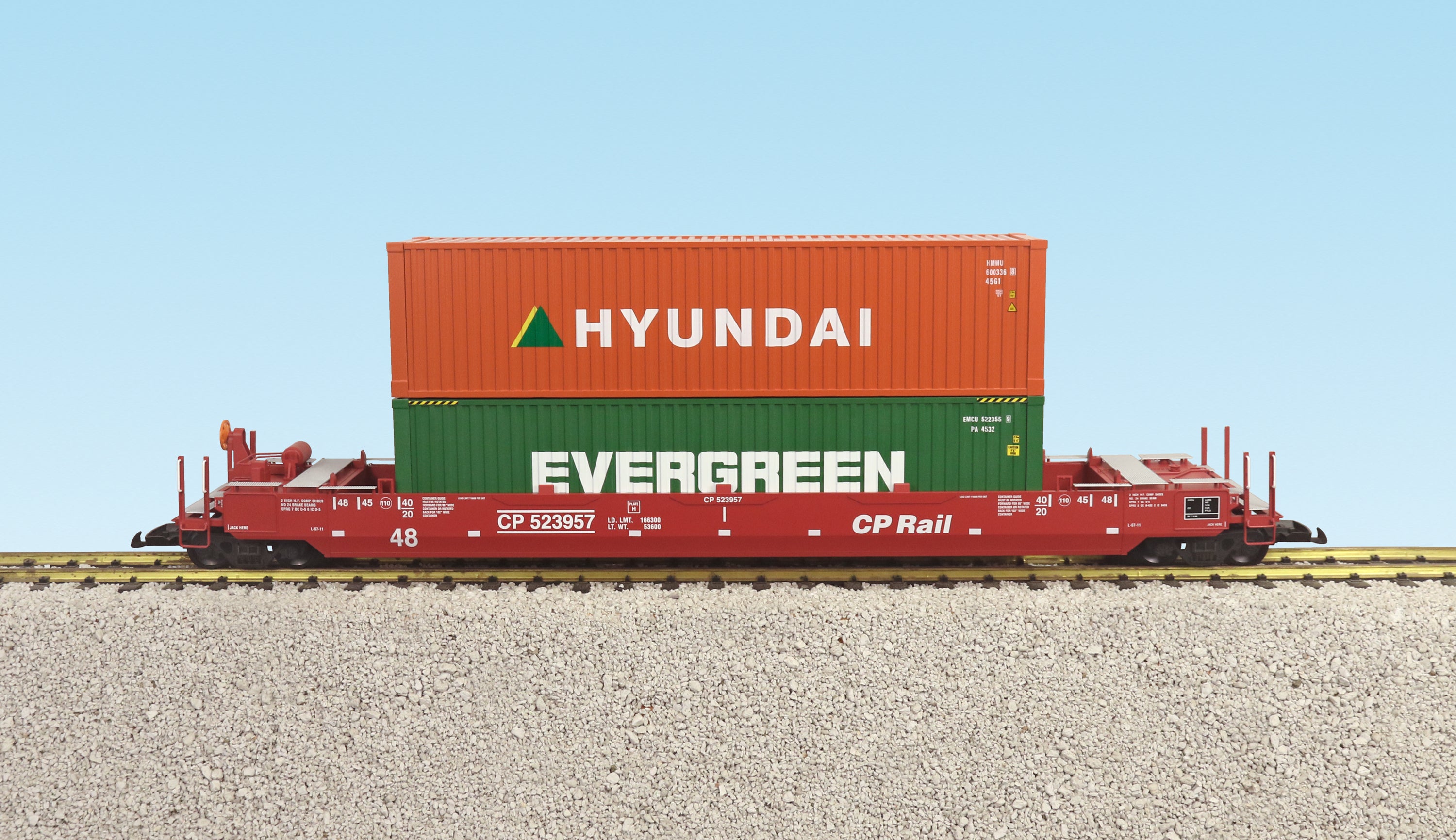 USA Trains R17123 G Cp Intermodal Car W/containers #2