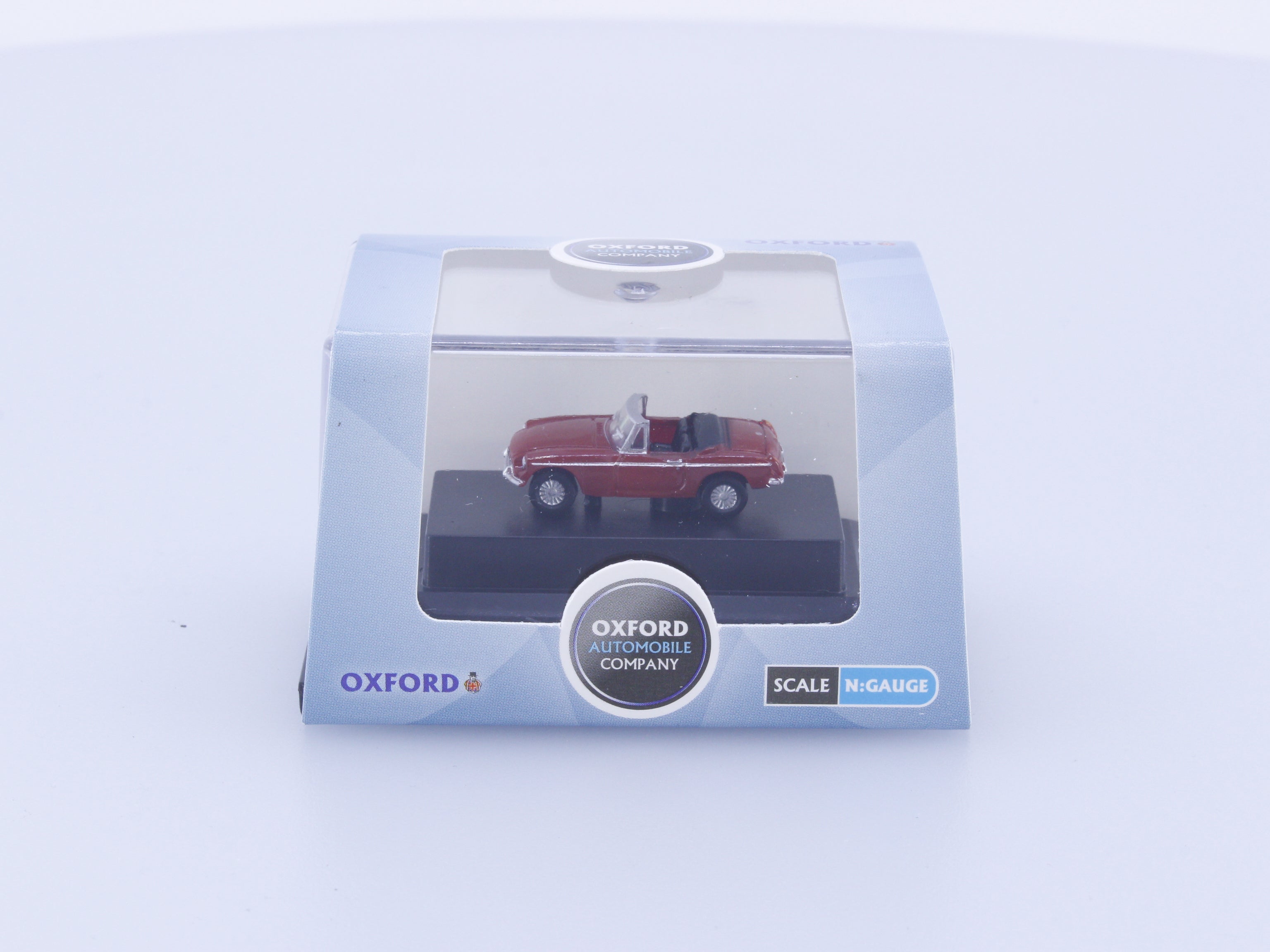 Oxford Diecast NMGB001 N MGB Roadster Tartan Red (#1)