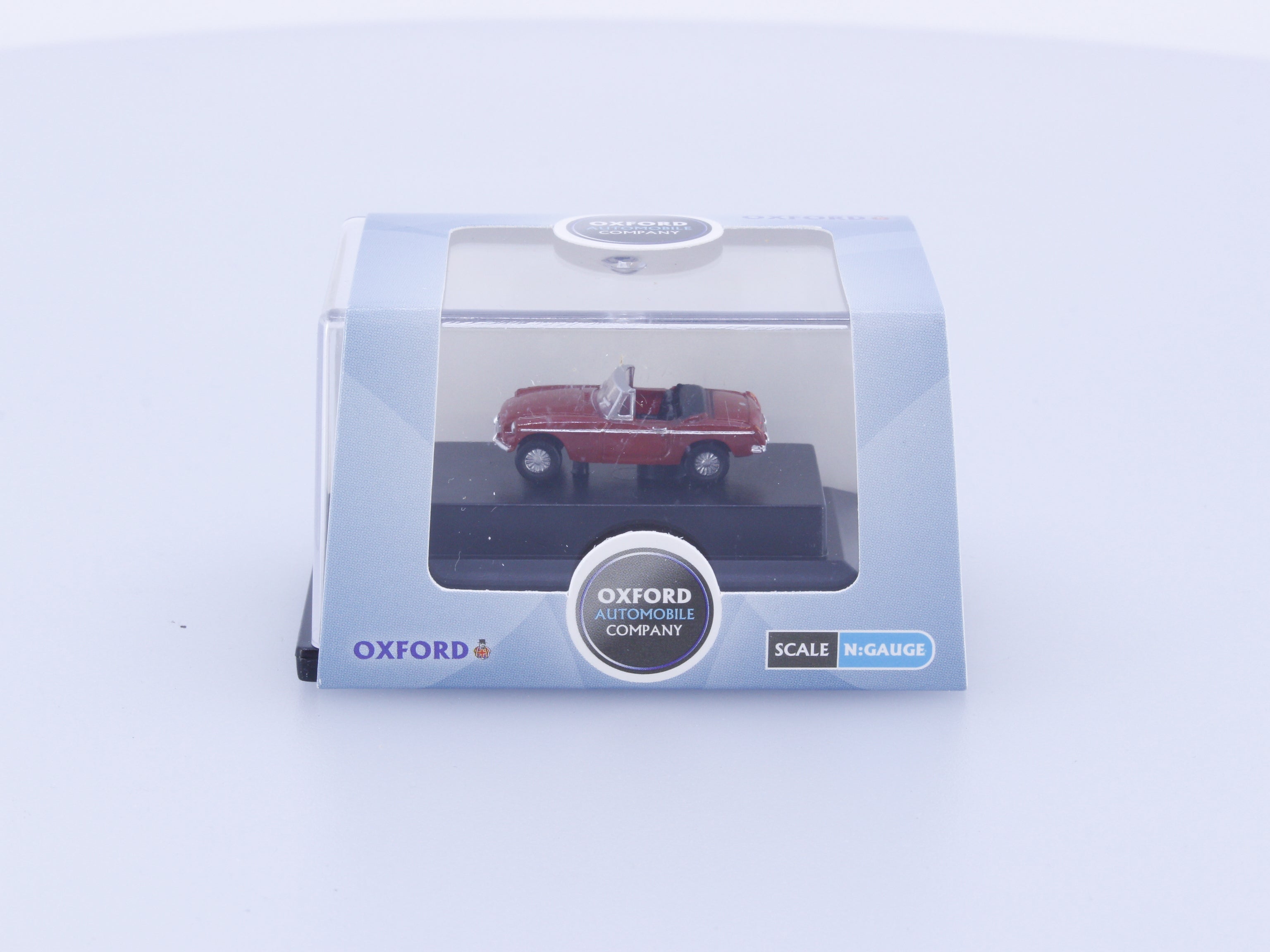 Oxford Diecast NMGB001 N MGB Roadster Tartan Red