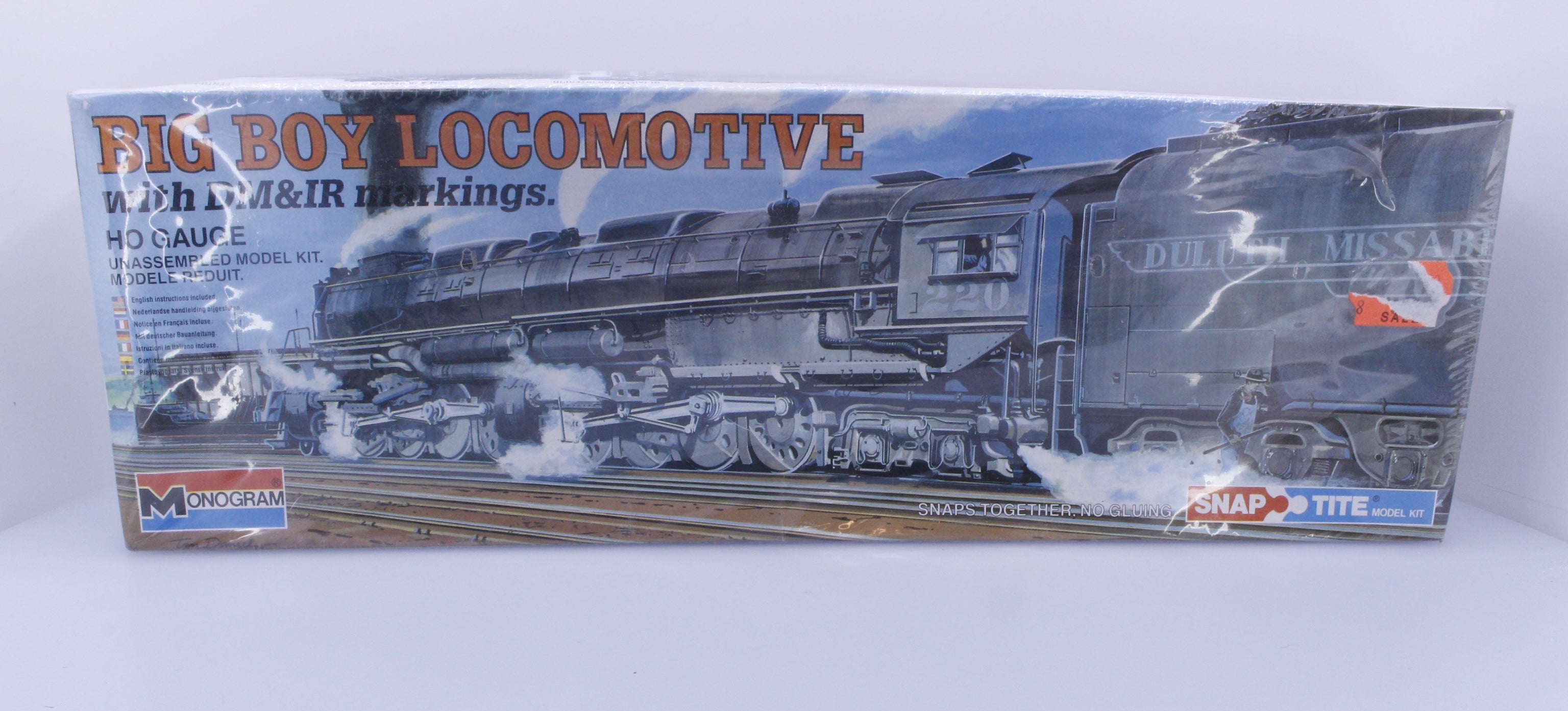 Monogram 1602 HO Big Boy Plastic Model Kit Snap-Tite