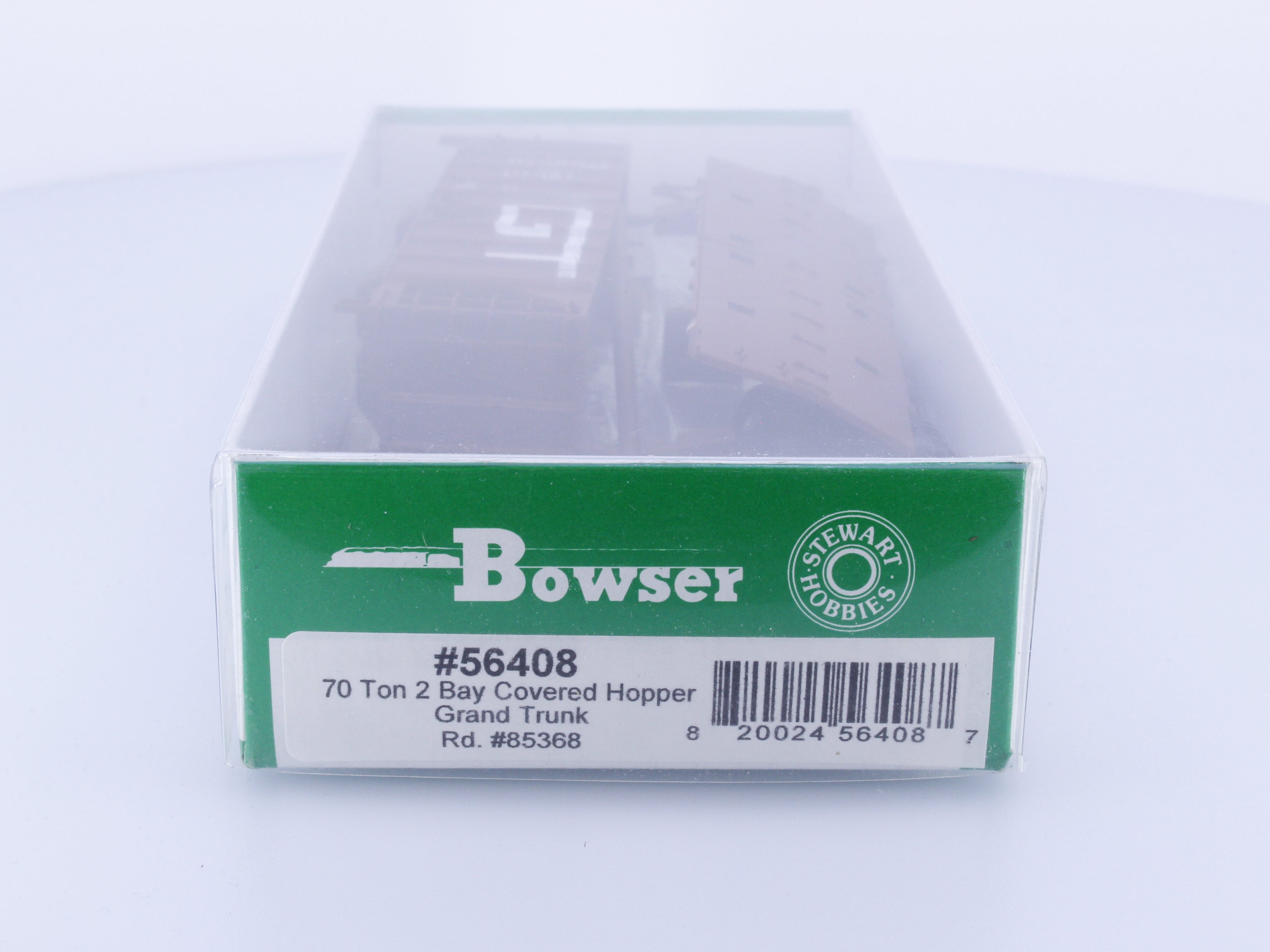 Bowser 56408 HO 70 Ton 2 Bay Covered Hopper Car Kit Grand Trunk (GT) 85368