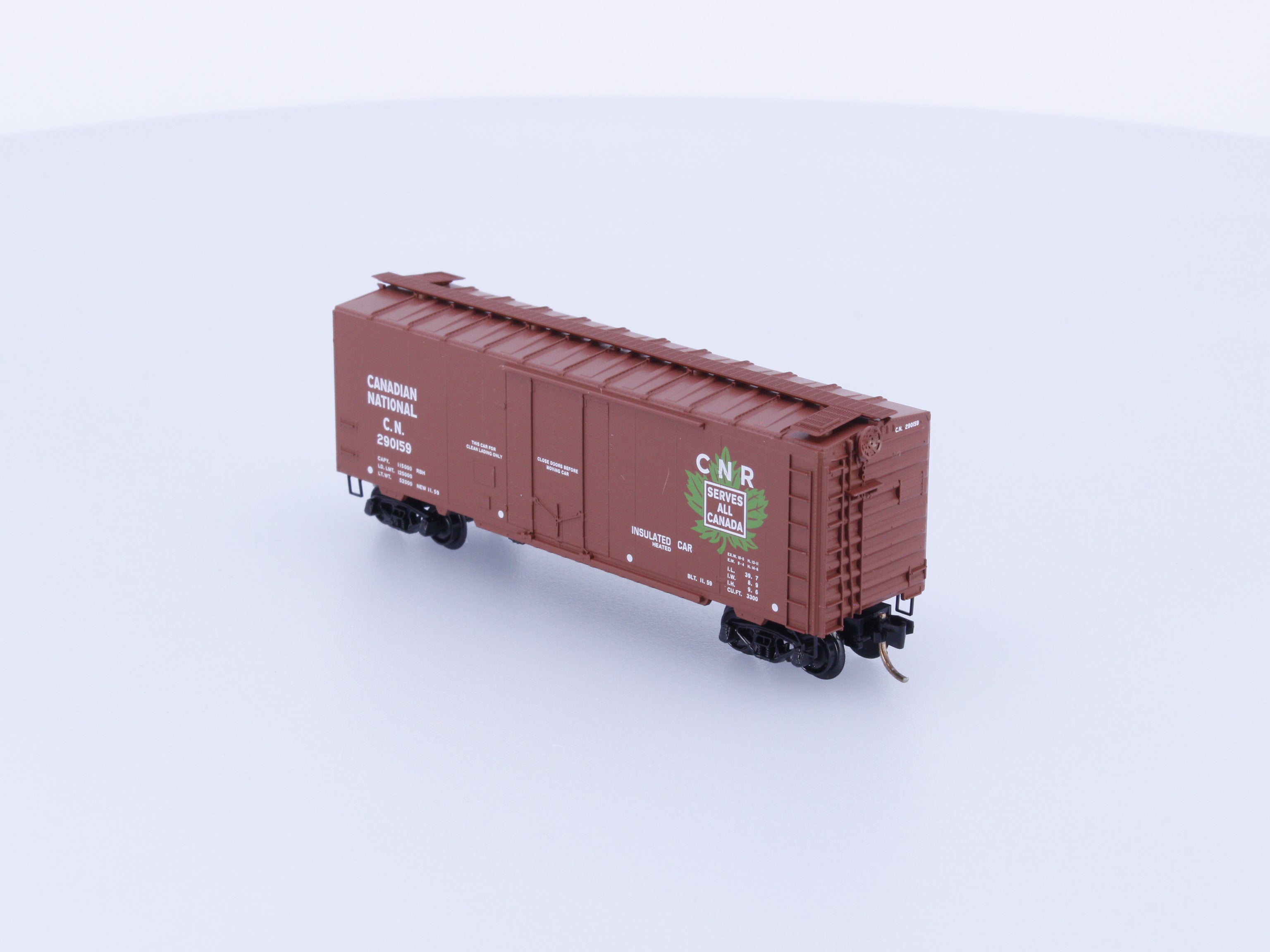 Micro Trains 21120 N 40' Standard Box Car Single Door Canadian National (CN) 290159
