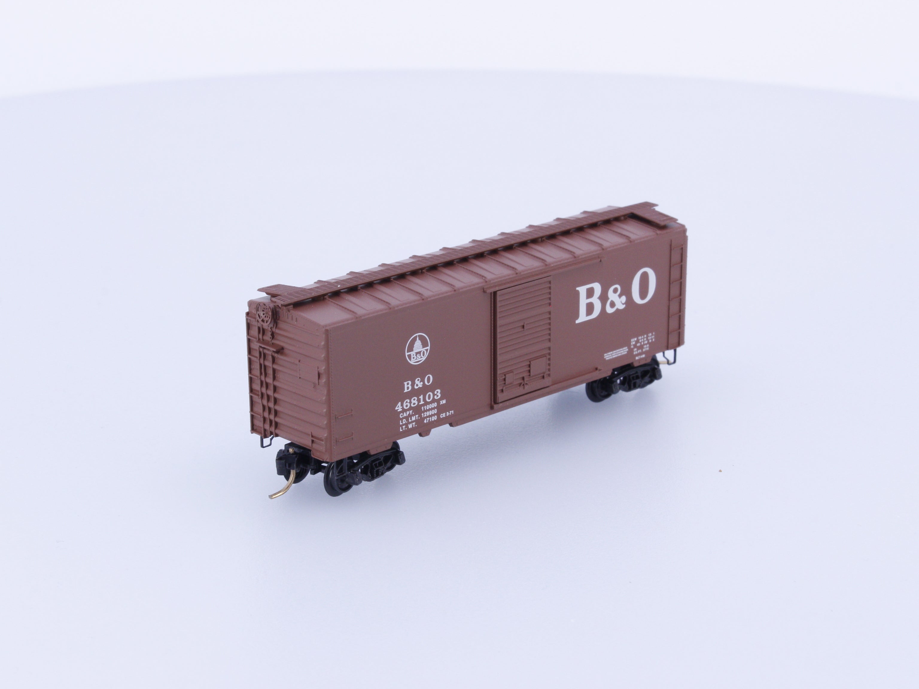 Micro Trains 20312 N 40' Standard Box Car Single Door Baltimore and Ohio (BO) 468103