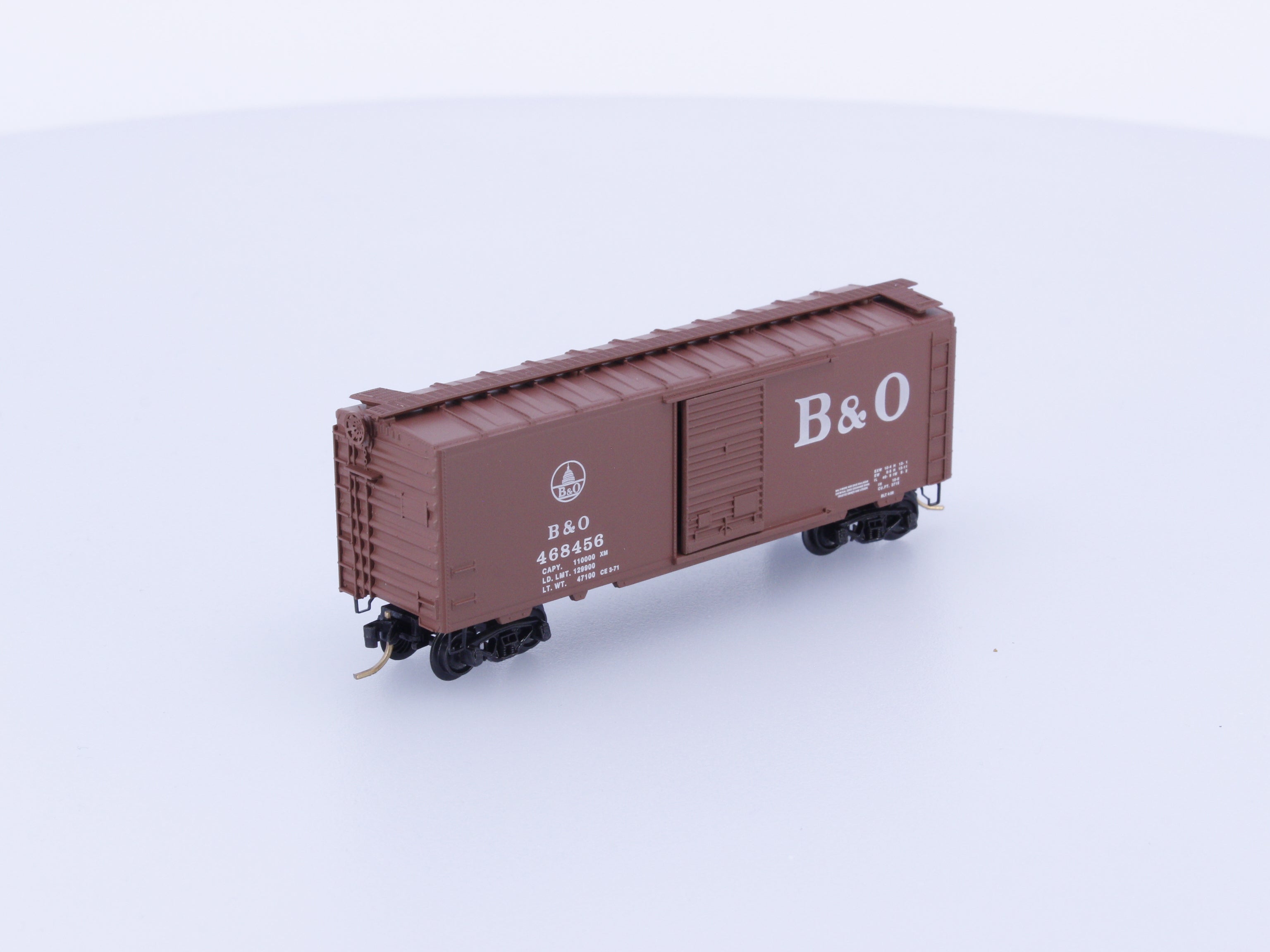 Micro Trains 20312 N 40' Standard Box Car Single Door Baltimore and Ohio (BO) 468456