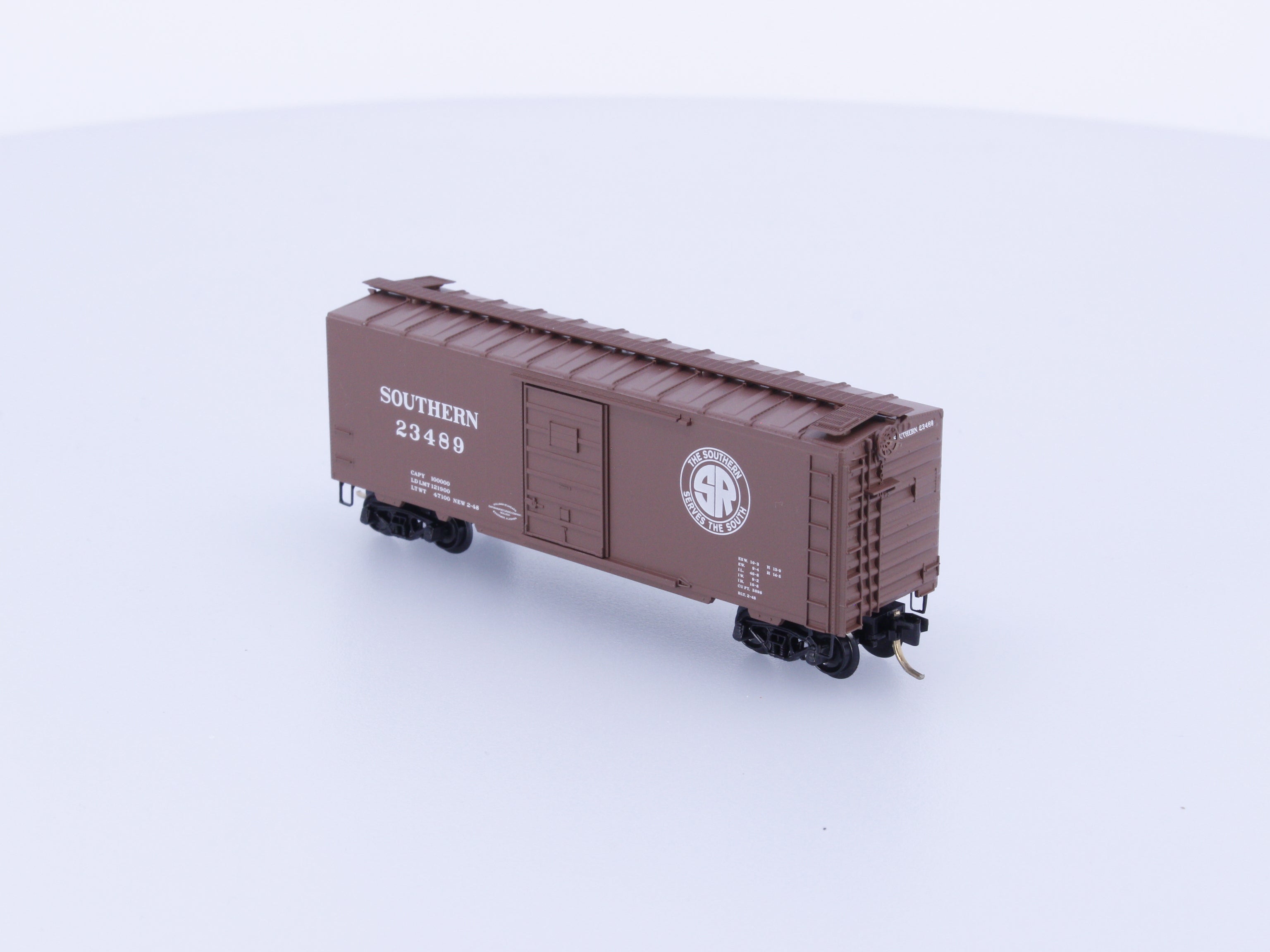 Micro Trains 20062 N 40' Standard Box Car Single Door Southern Railway (SOU) 23489