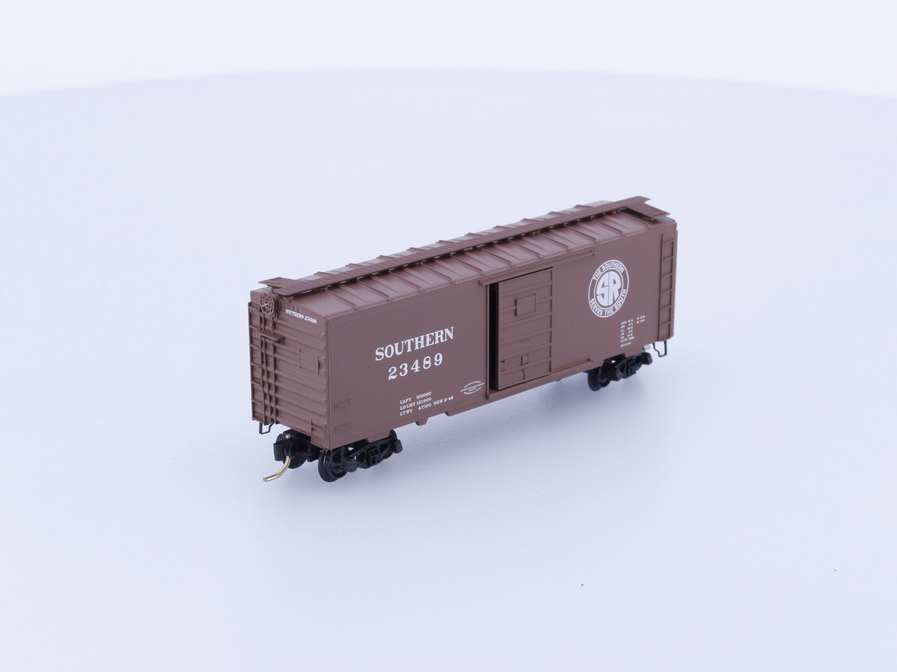 Micro Trains 20062 N 40' Standard Box Car Single Door Southern Railway (SOU) 23489