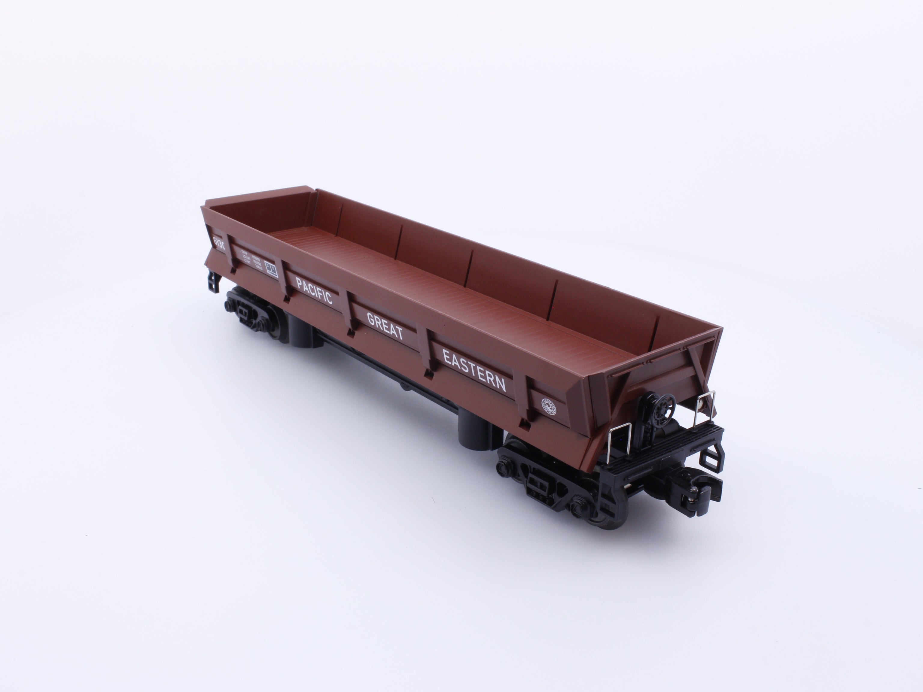 MTH 30-79639 O Rail King Dump Car w/ Operating Bay Pacific Great Eastern (PGE) 6130