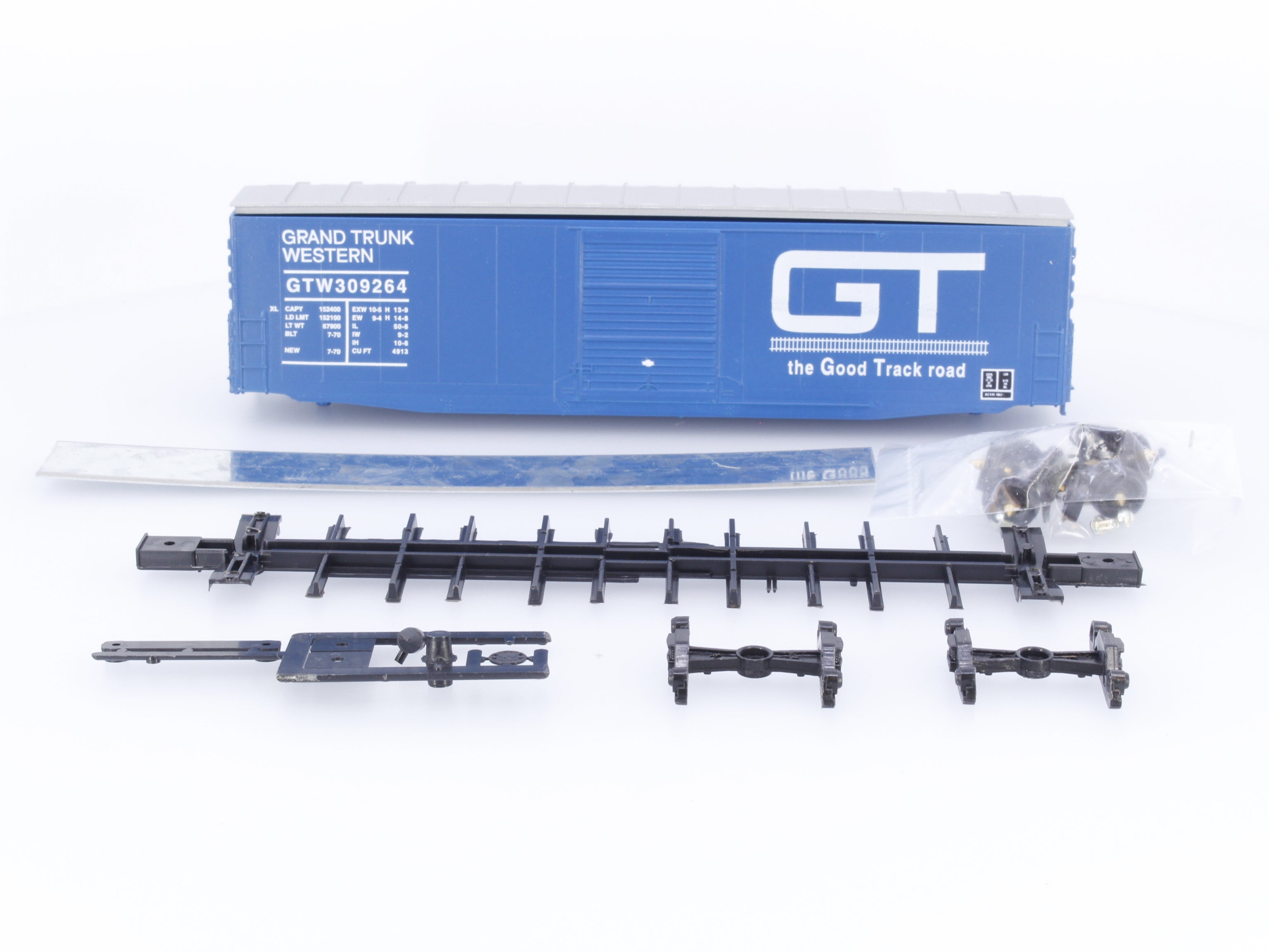 E&C Shops 0203 HO 50' PS-1 Single Door Box Car Grand Trunk Western (GTW) 309264
