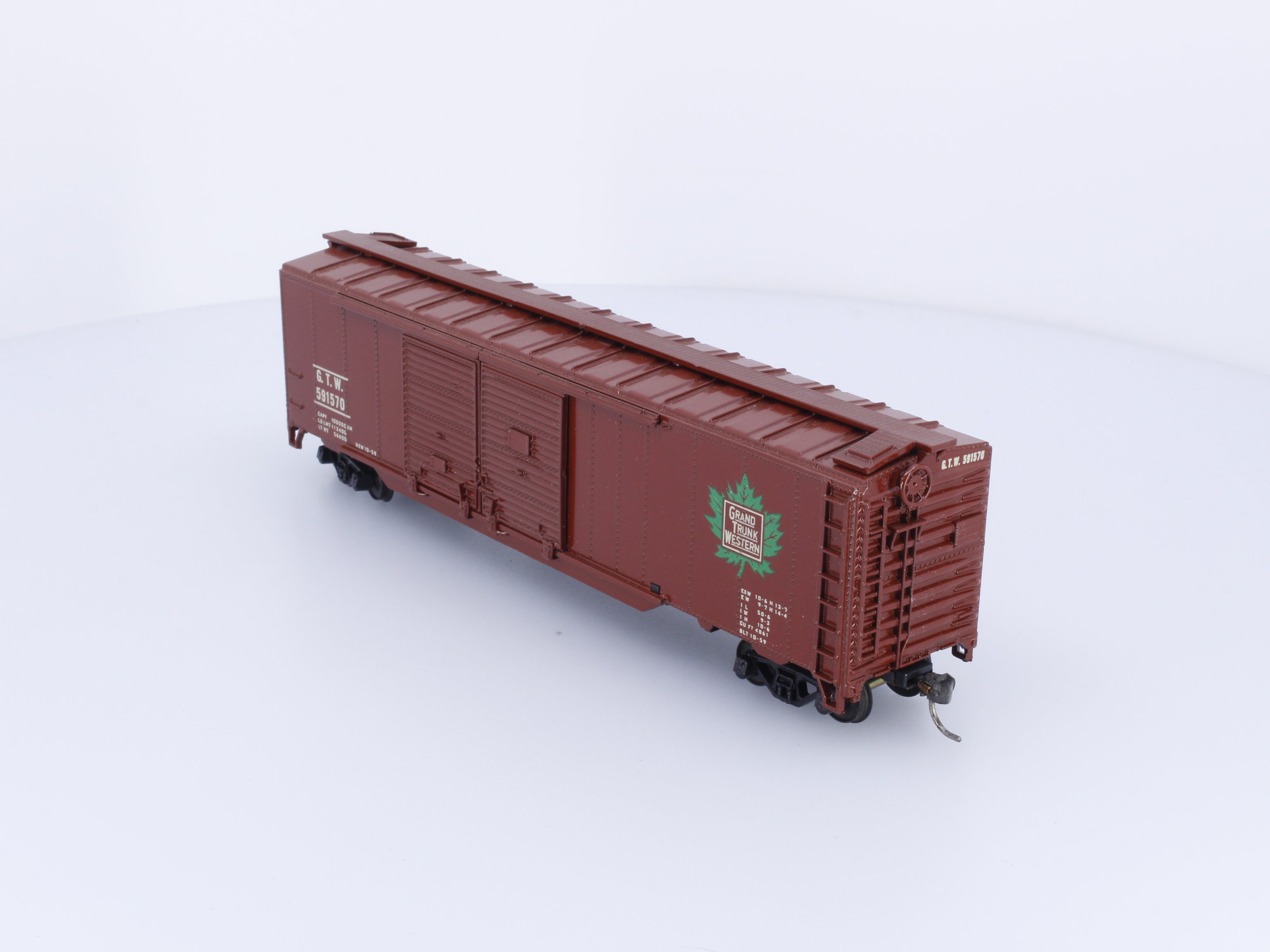 Kar-Line 308 HO 50' Box Car Grand Trunk Western (GTW) 591570