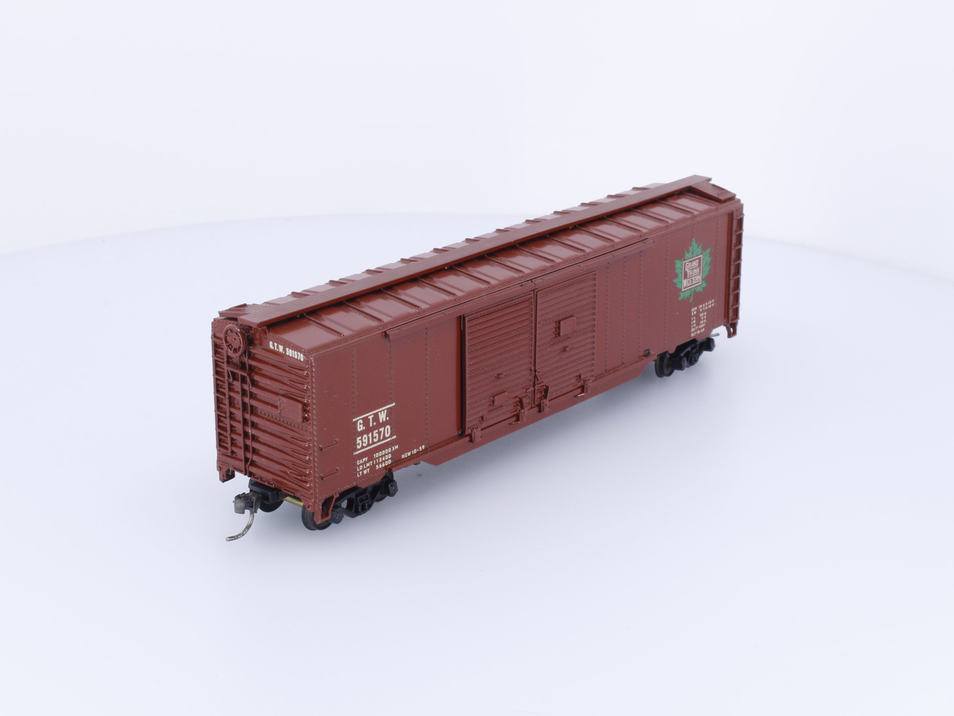 Kar-Line 308 HO 50' Box Car Grand Trunk Western (GTW) 591570