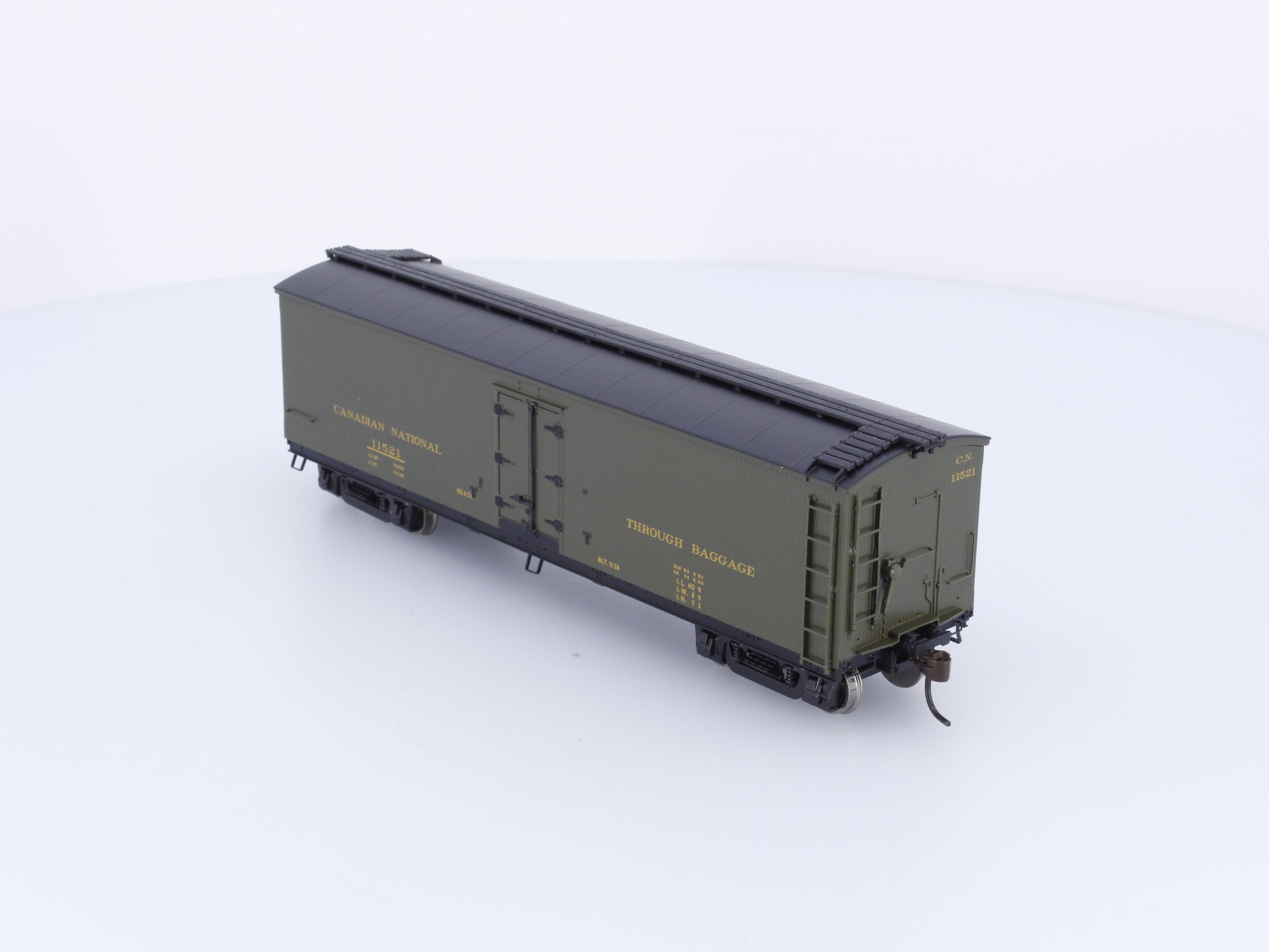 Roundhouse 84643 HO 40' Wood Milk Car Canadian National (CN) 11521 (#1)