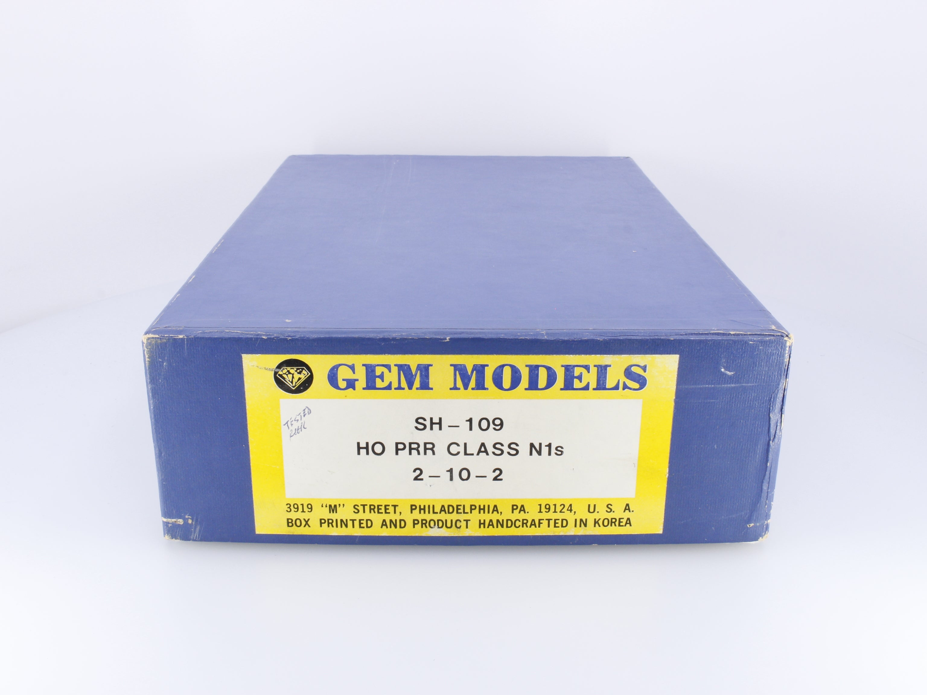Gem Models SH-109 HO Brass PRR Class N1s 2-10-2 Pennsylvania (PRR) Analog DC