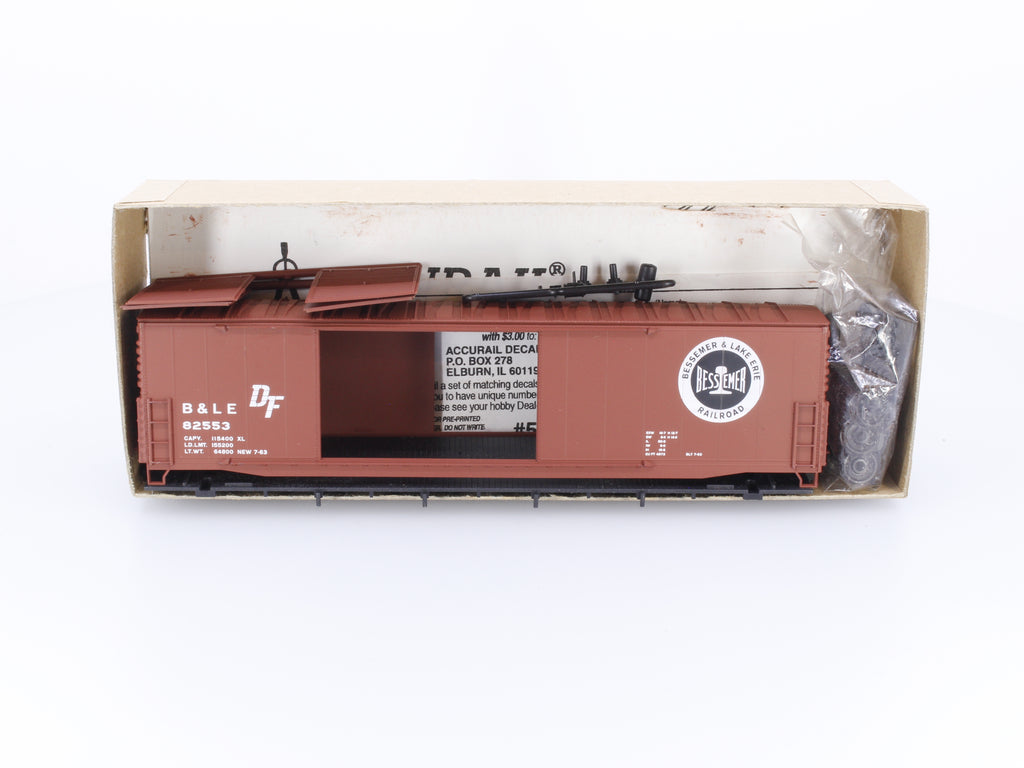 Accurail 5907 HO 50' Welded Double Door Box Car Bessemer & Lake Erie (B&LE) 82553