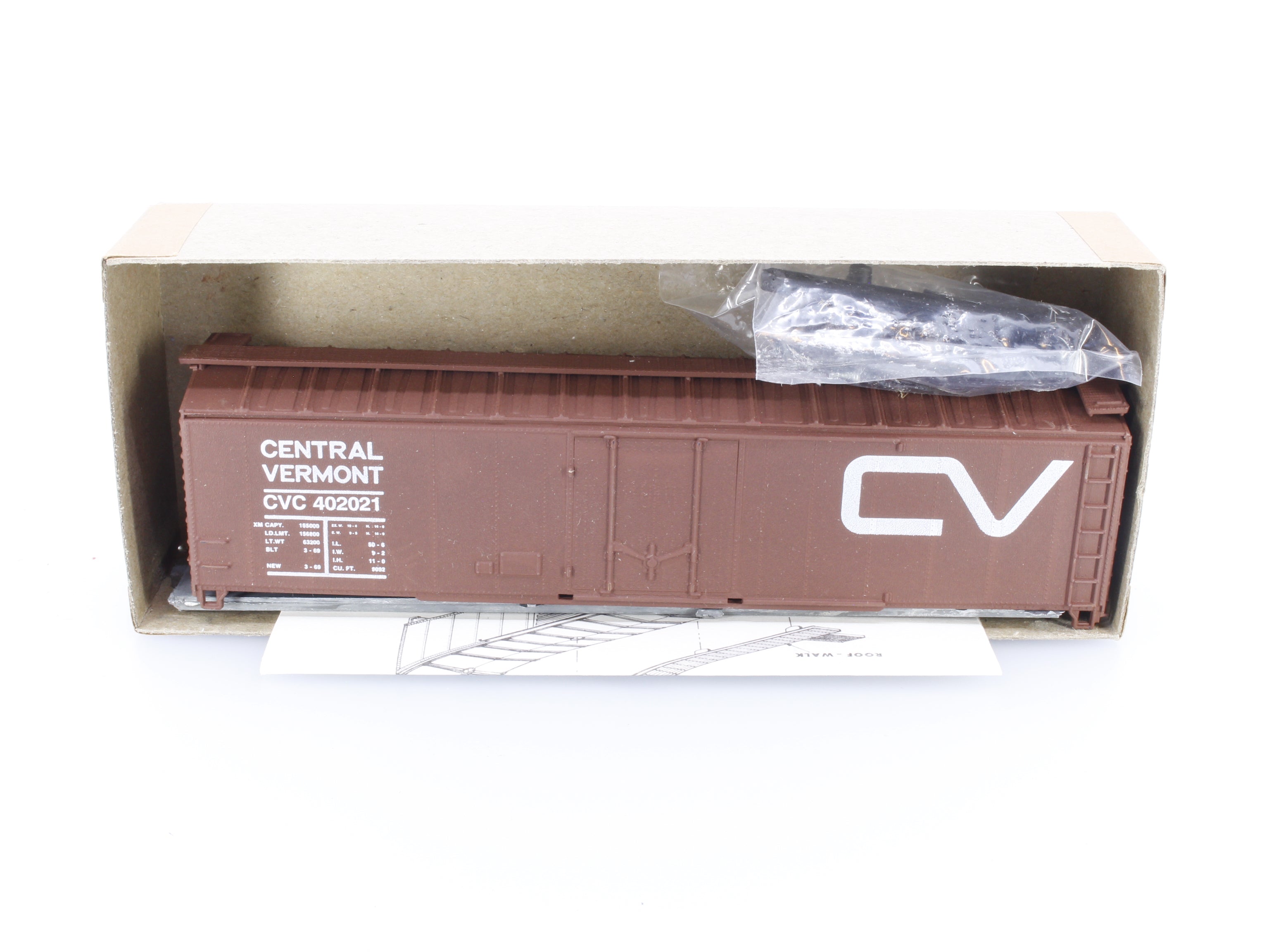Scalerail Industries 15-9 HO 50' Single Door Box Car Central Vermont (CV) 402012