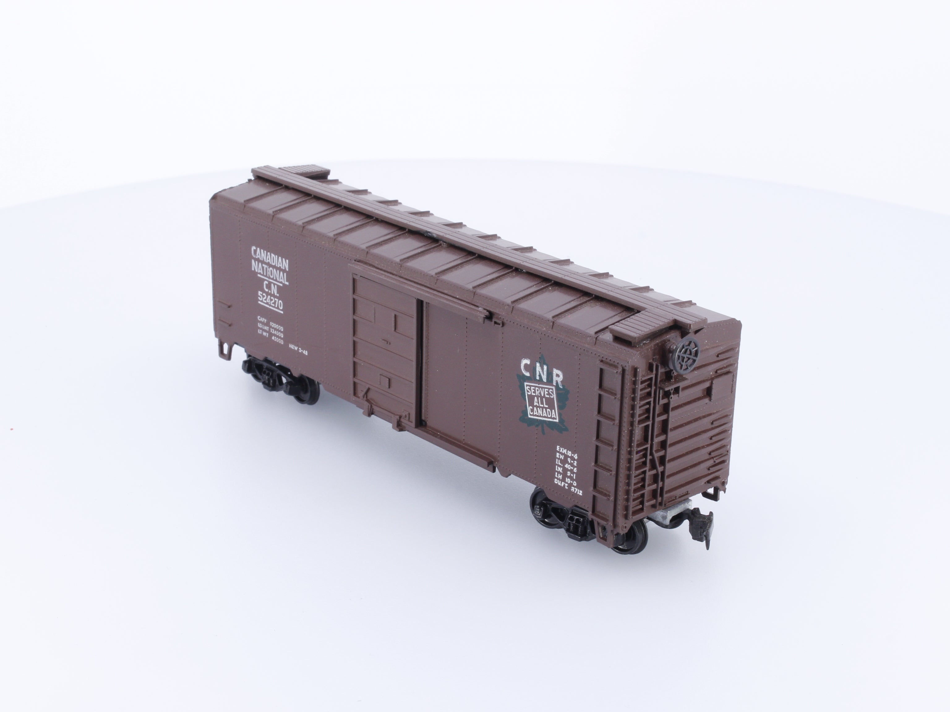 Roundhouse 1049 HO 40' Box Car Canadian National (CN) 524270