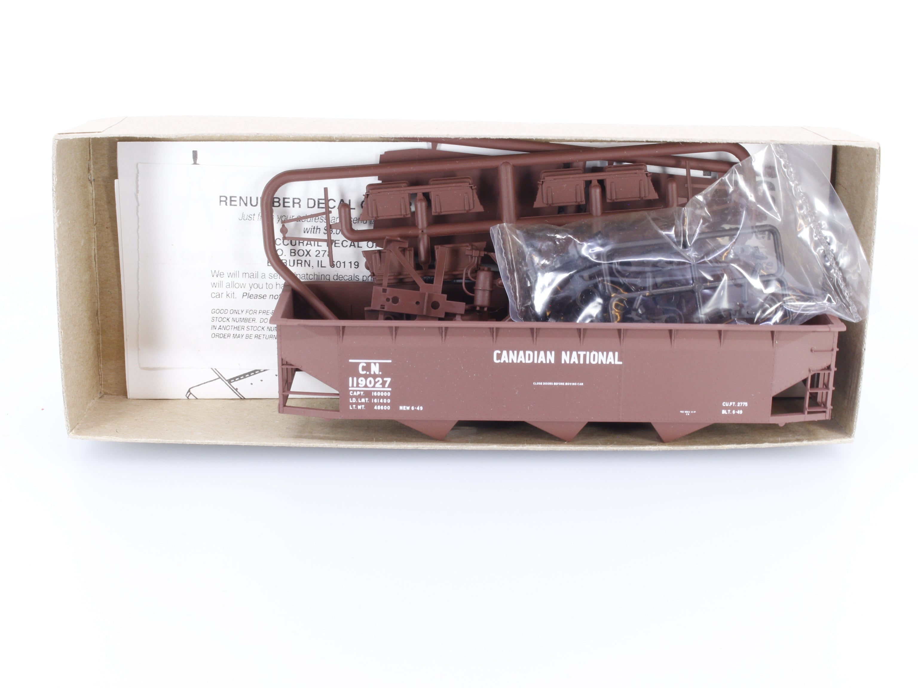 Accurail 7531 HO AAR Triple Hopper Canadian National (CN) 119027