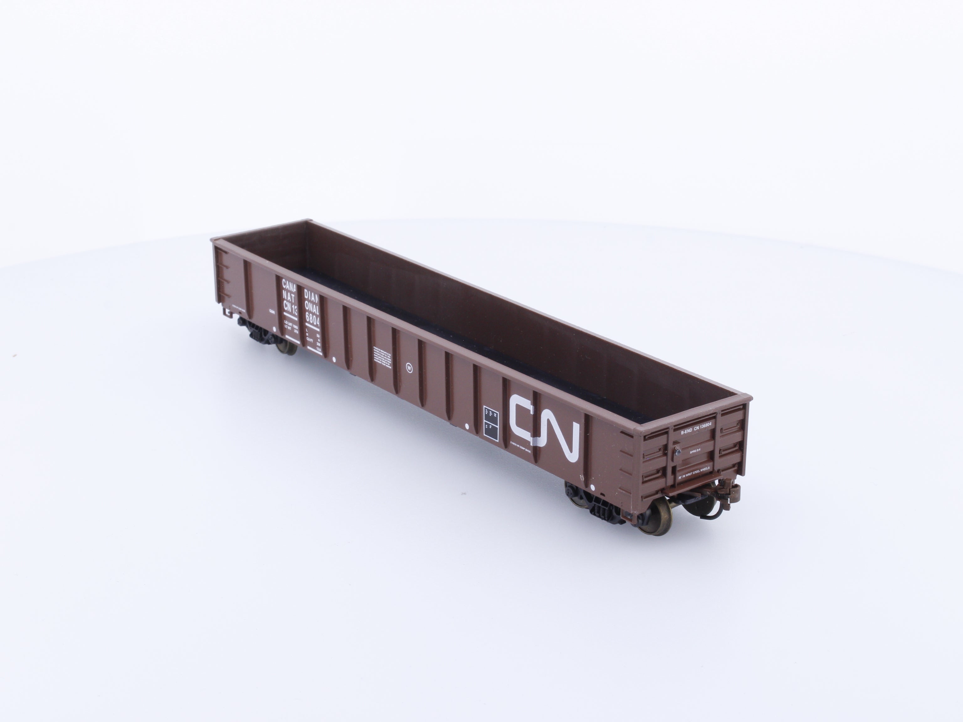 LBF Company 1933 HO 52' Smooth Side Mill Gondola Canadian National (CN) 136804