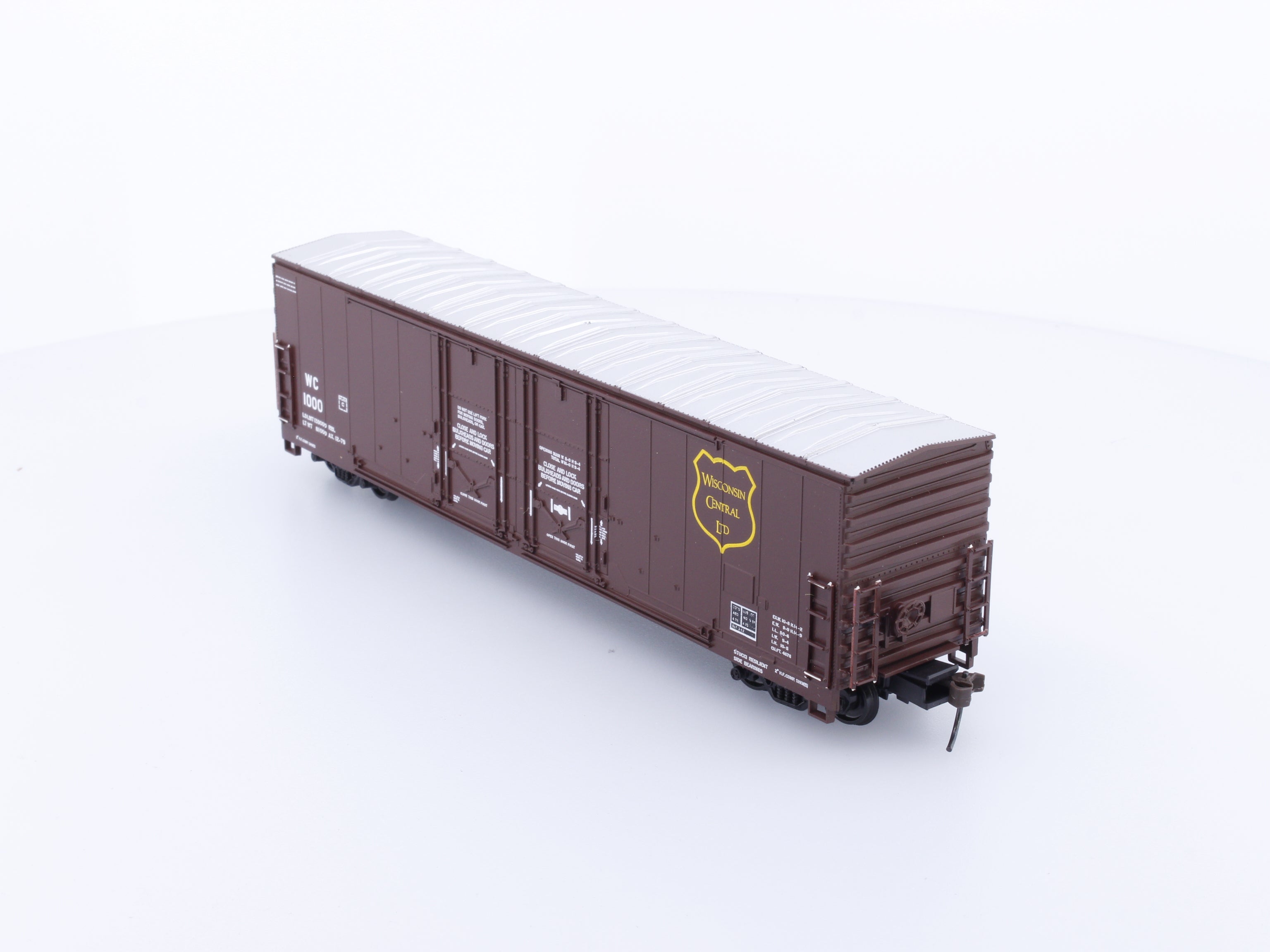 Details West BC-516 HO 52' Double Plug Door Box Car Illinois Central (IC) 1000
