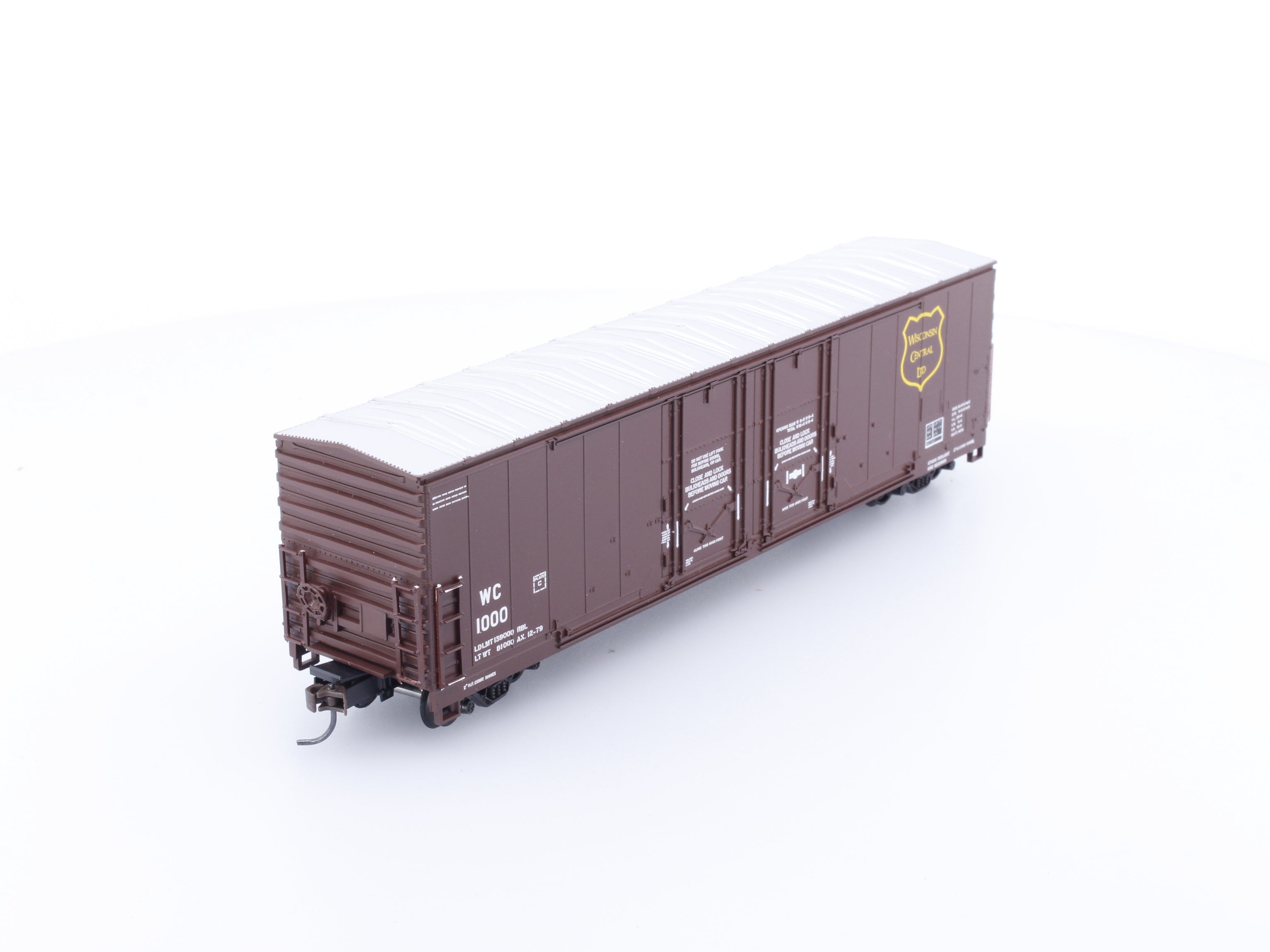 Details West BC-516 HO 52' Double Plug Door Box Car Illinois Central (IC) 1000