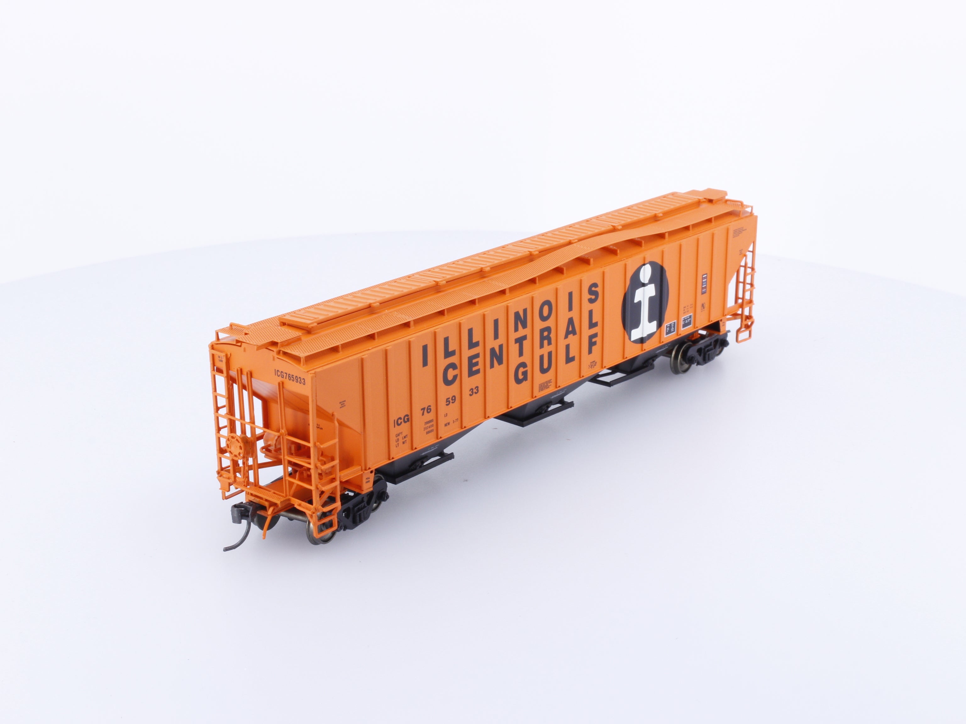 InterMountain 45315-21 HO 4750 cu.ft Rib Sided 3 Bay Hopper Illinois Central (IC) 765933
