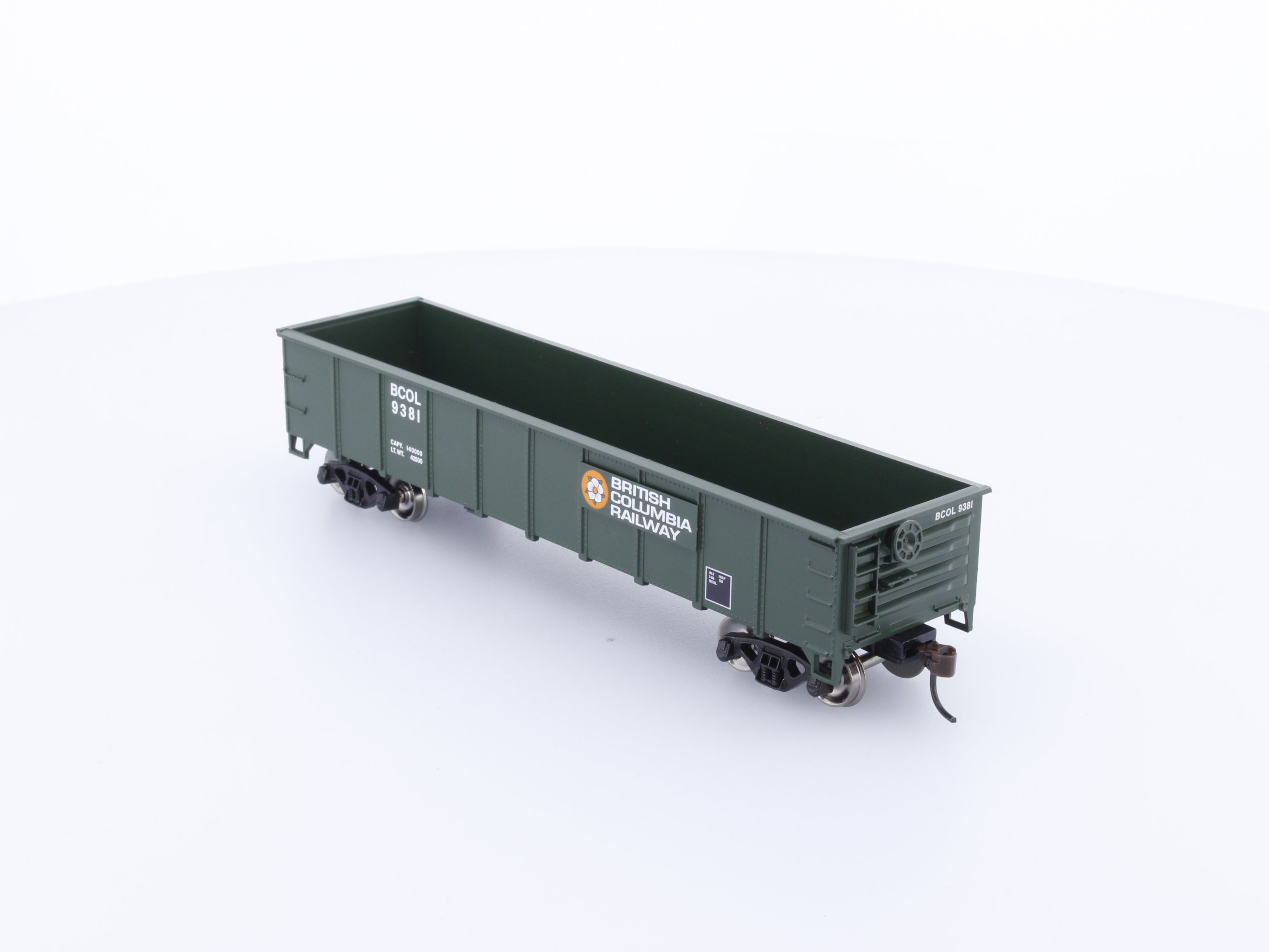 Athearn 94337 HO 40' Gondola BC Rail (BCOL) 9381