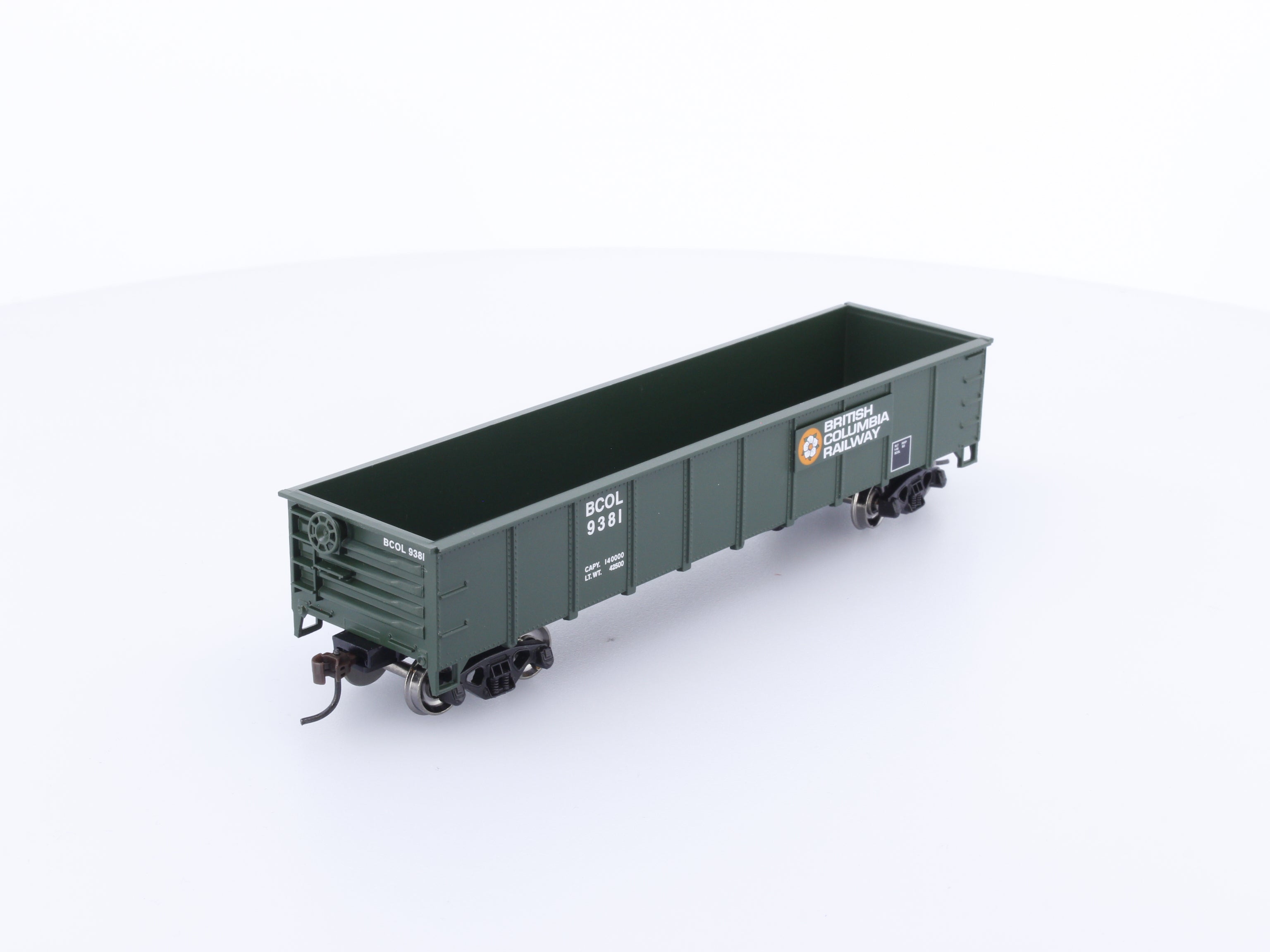 Athearn 94337 HO 40' Gondola BC Rail (BCOL) 9381