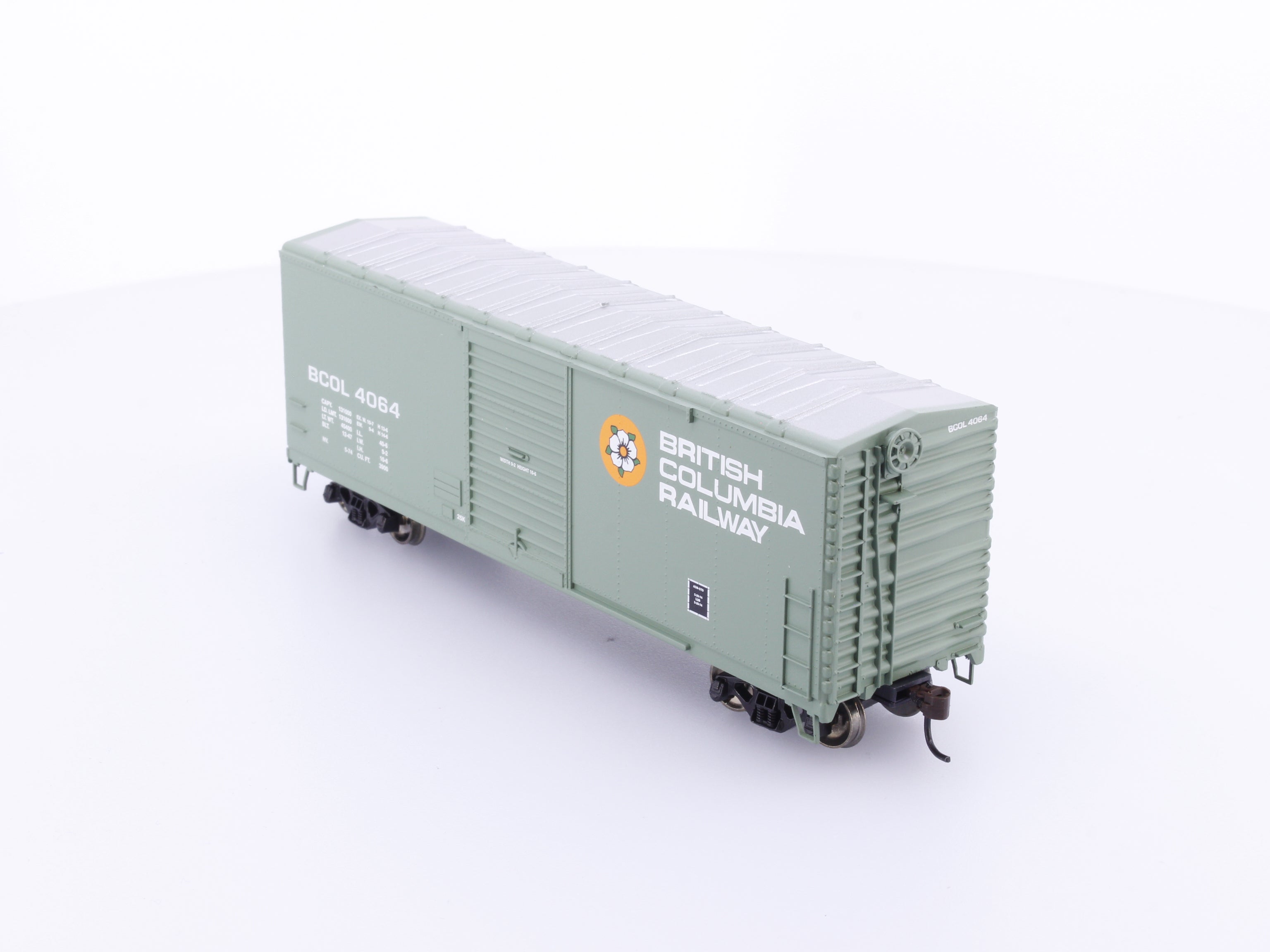 Athearn 70445 HO 40' Modernized Box Car BC Rail (BCOL) 4064