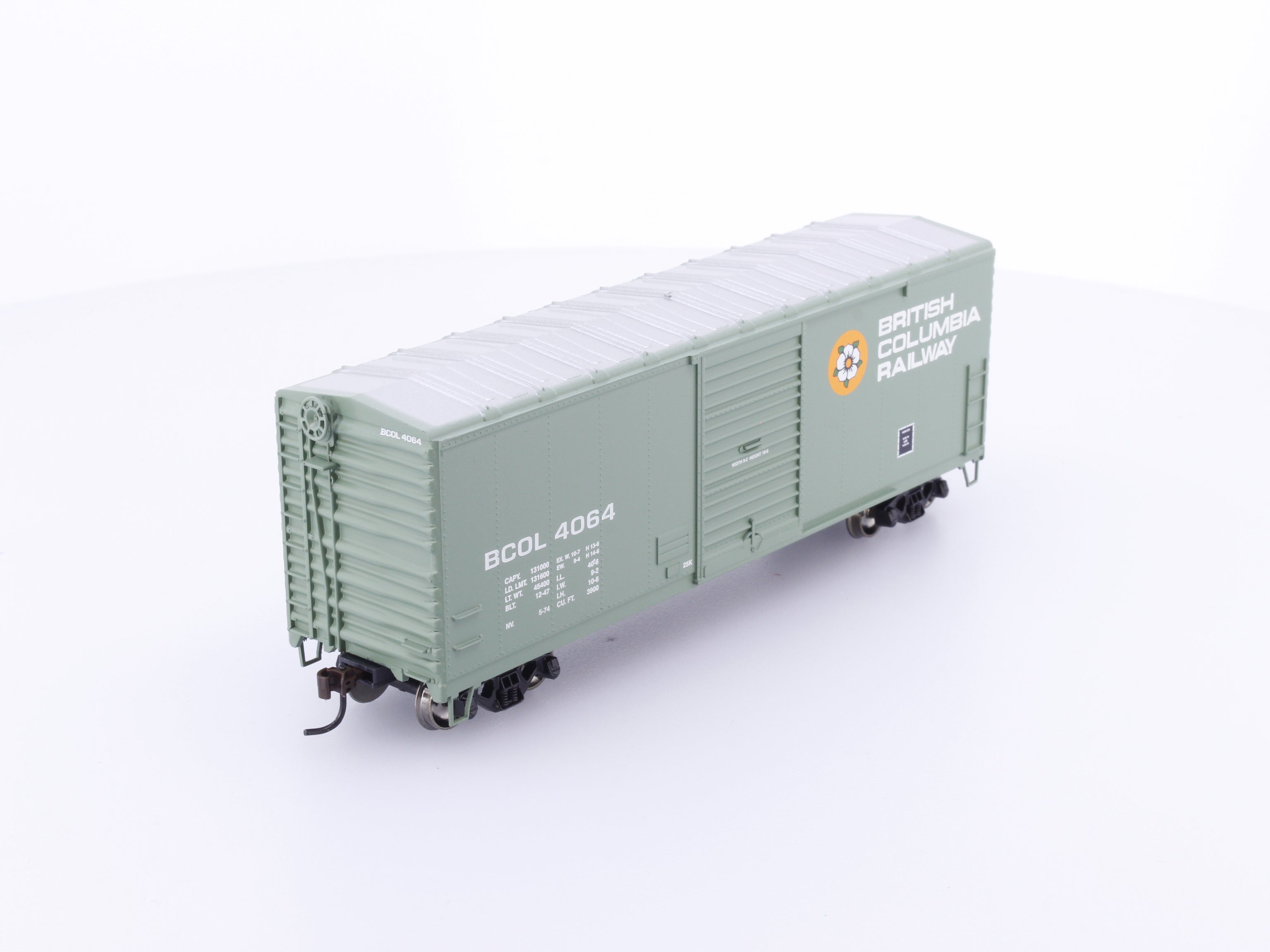 Athearn 70445 HO 40' Modernized Box Car BC Rail (BCOL) 4064