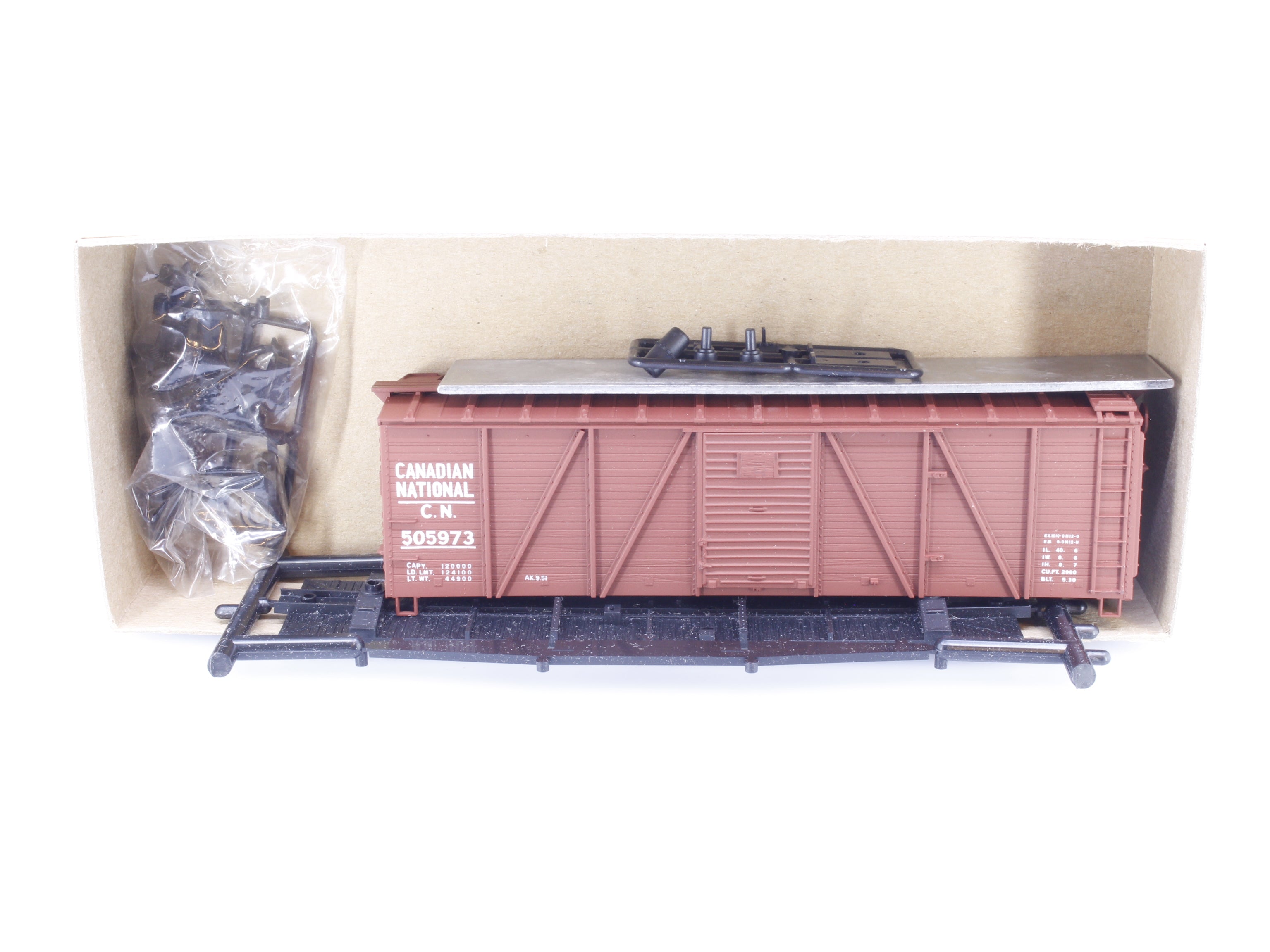 Accurail 7106 HO 40' 6 Panel Wood Box Car Canadian National (CN) 505973