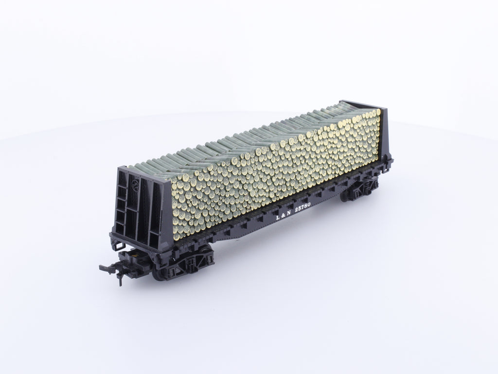 Model Power 473 HO Bulkhead Flatcar Louisville and Nashville Railroad(LN) 25780