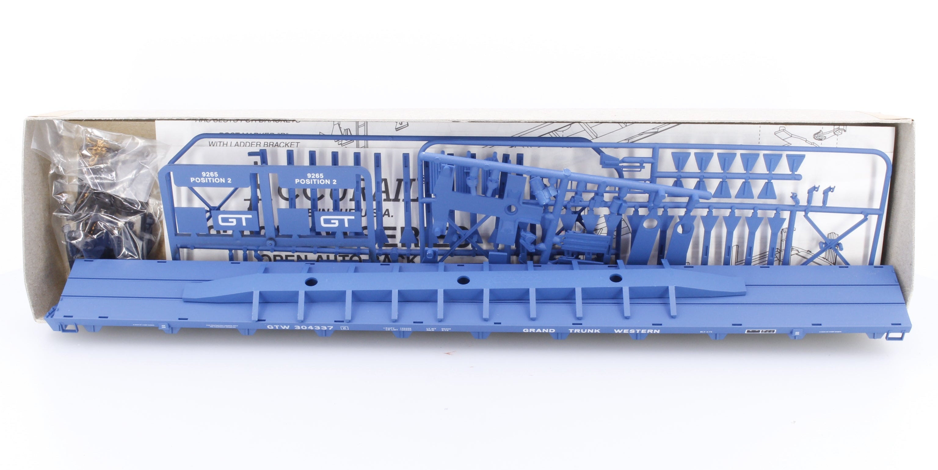 Accurail 9265 HO Bi-Level Open Auto Rack Grand Trunk Western (GTW) 304337