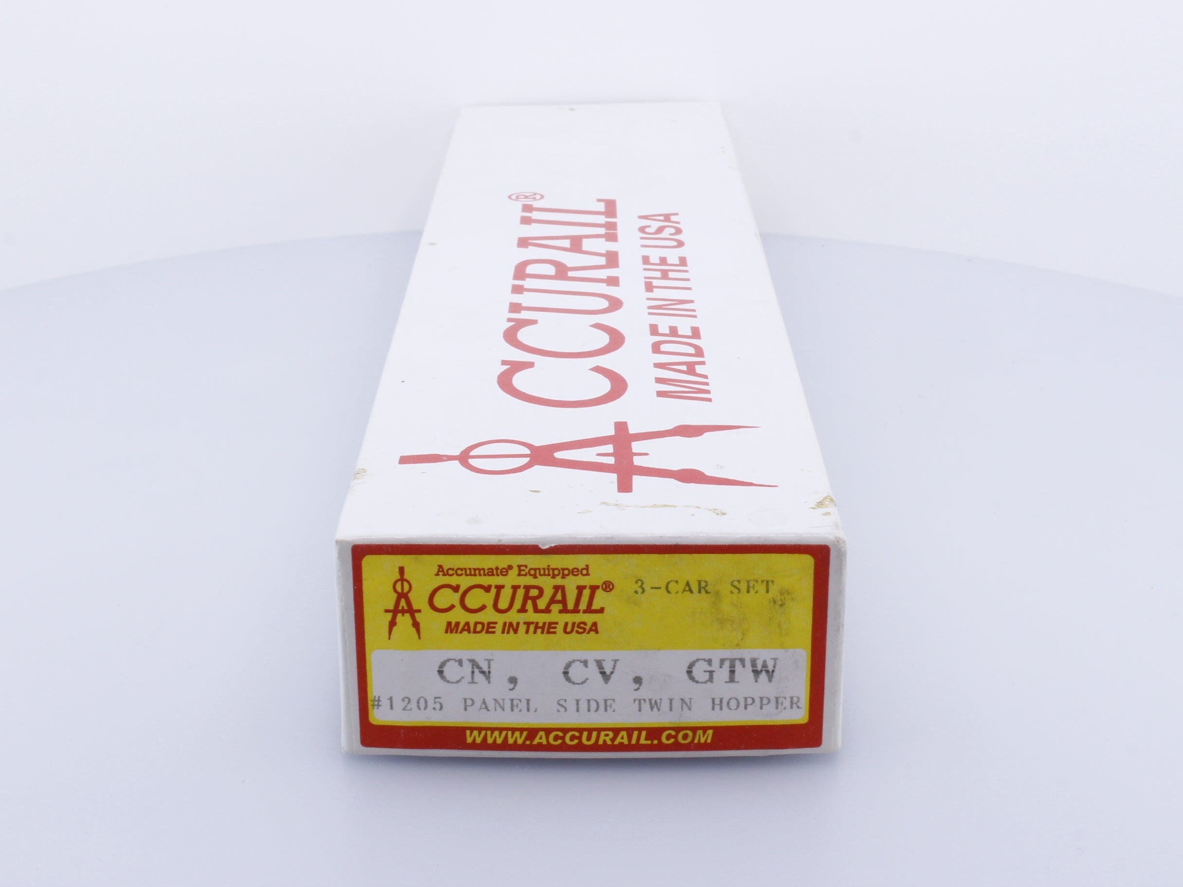 Accurail 1205 HO Panel Side Twin Hopper 3 Car Set (CN, CV, GTW)