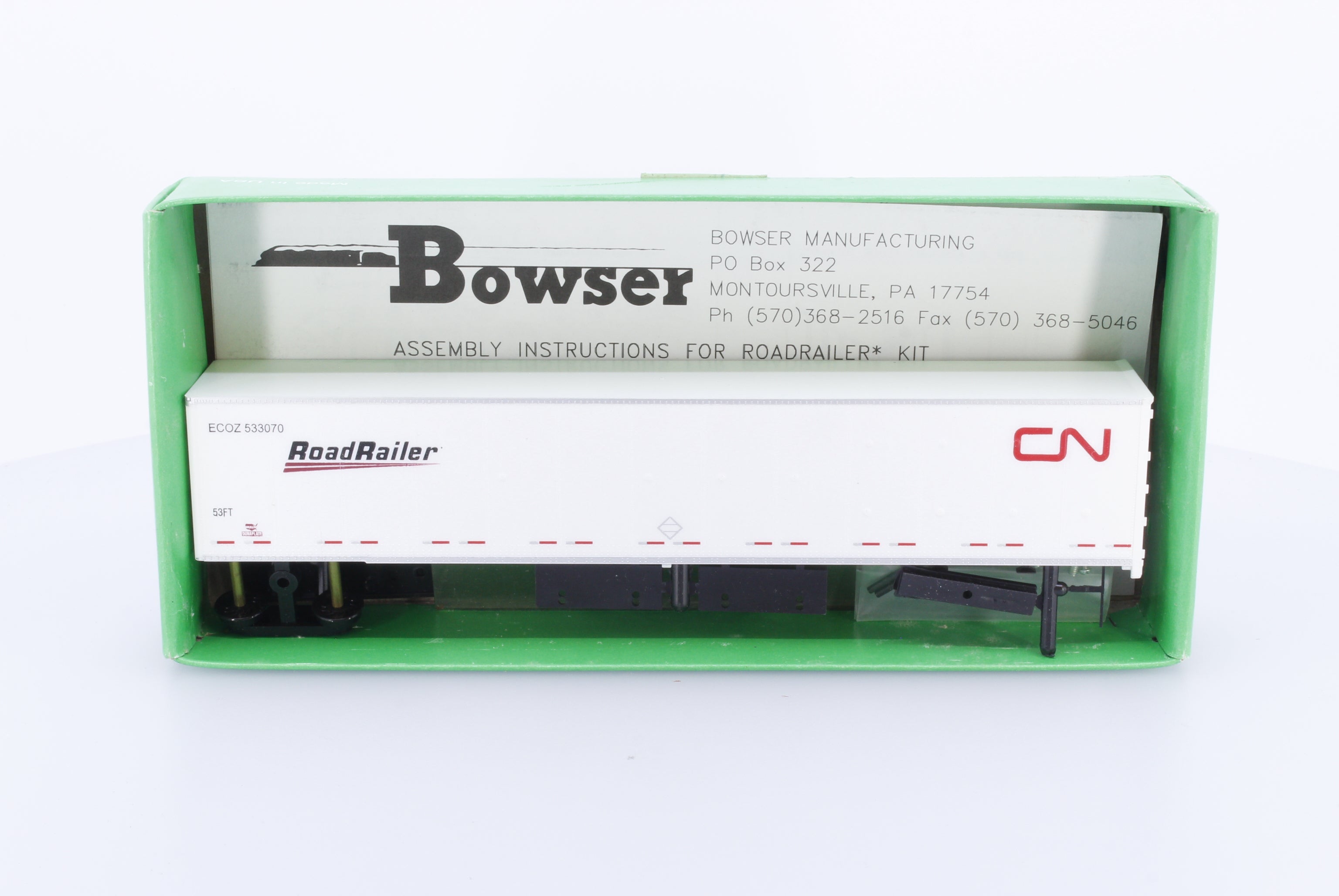 Bowser 55539 HO 53' DuraPlate RoadRailer Canadian National (CN) 533070
