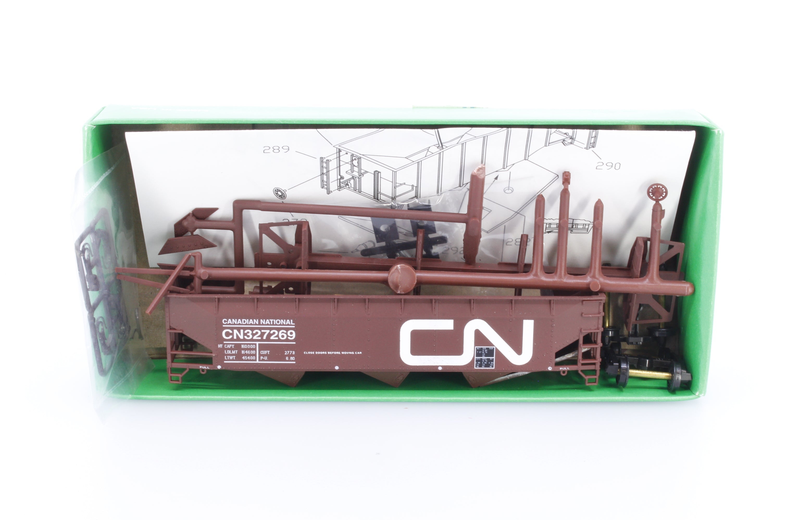 Bowser 691-11046 HO 70 Ton Offset Hopper Canadian National (CN) 327269