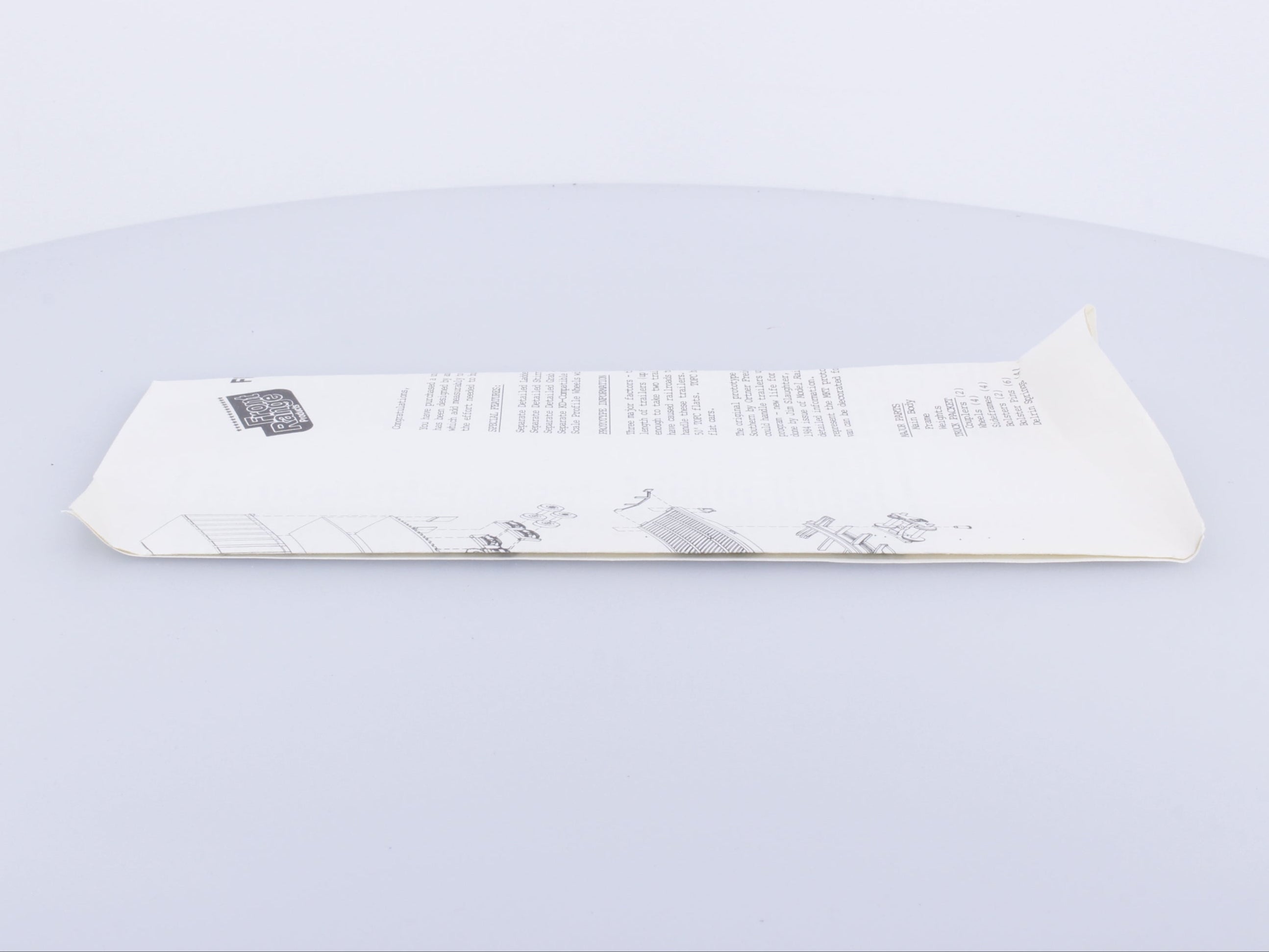 Front Range Products 4138 HO TOFC Flat Car W/Trailer Grand Trunk Western (GTW) 350008