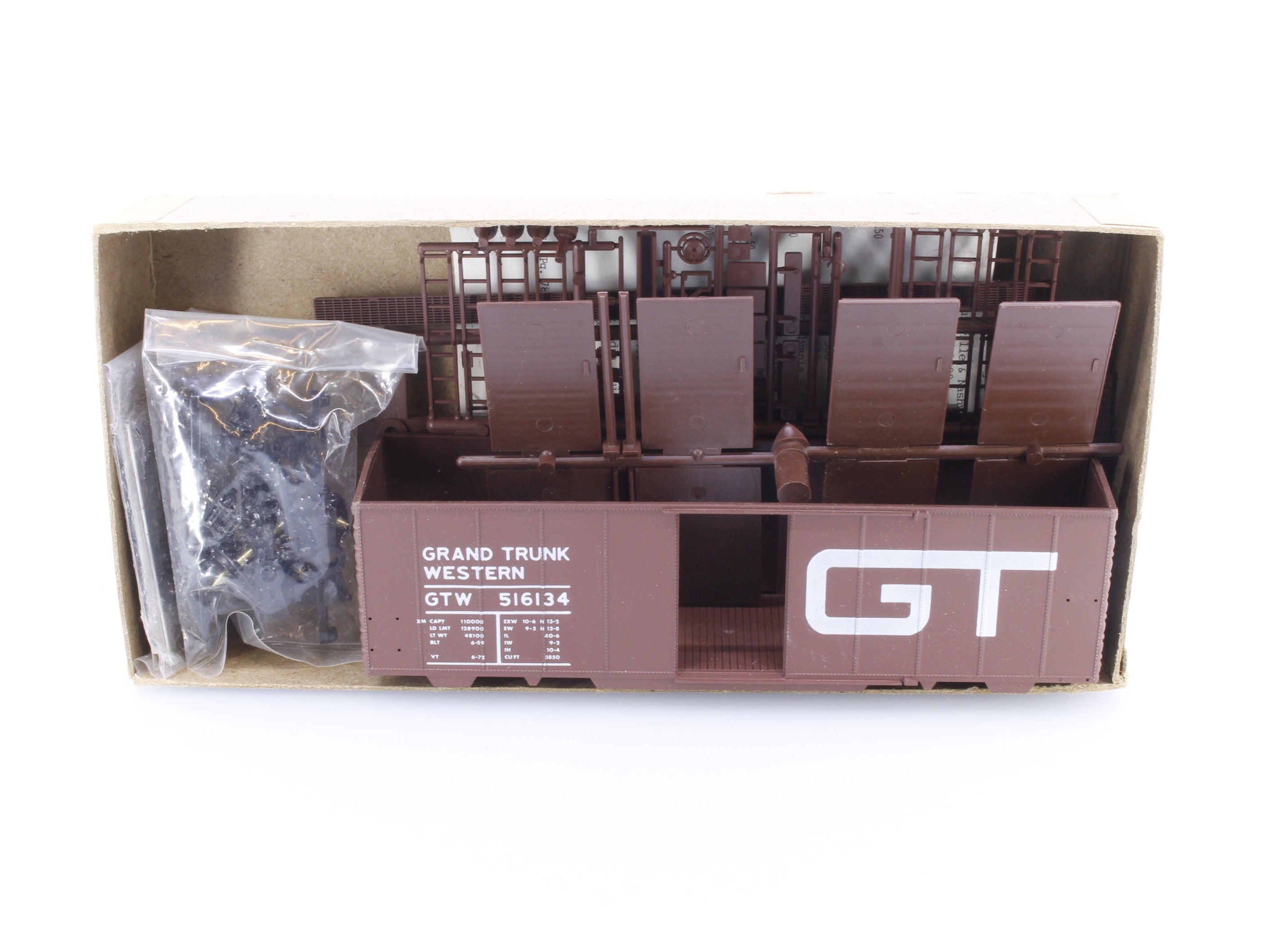 Front Range Products 4061-4 HO 40' Box Car Grand Trunk Western (GTW) 516134