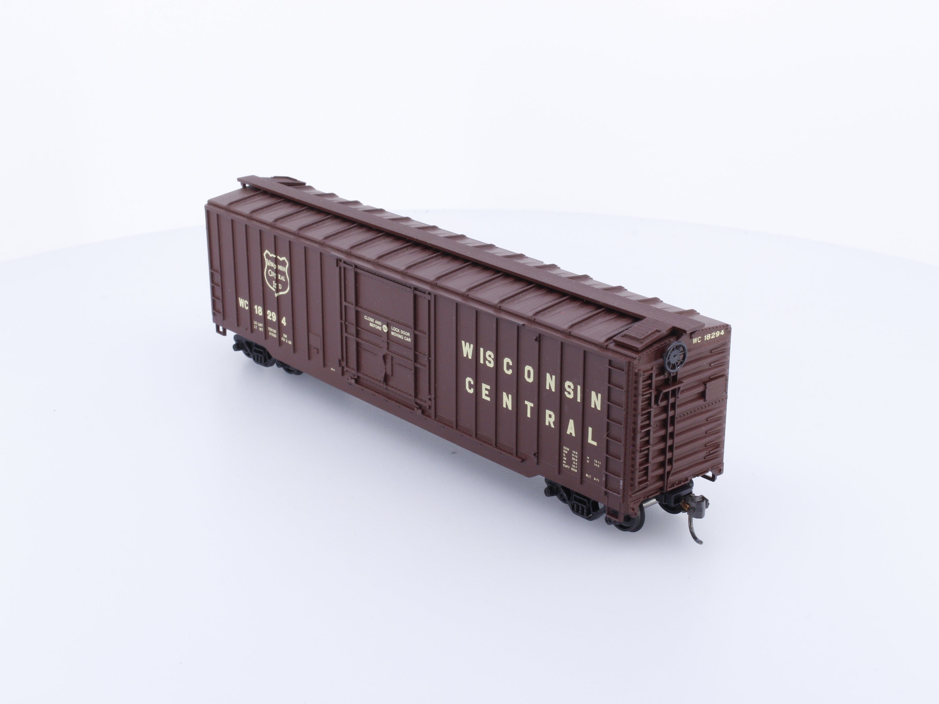 Athearn 932-9001 HO 50' Modern OB Box Car Wisconsin Central (WC) 18294