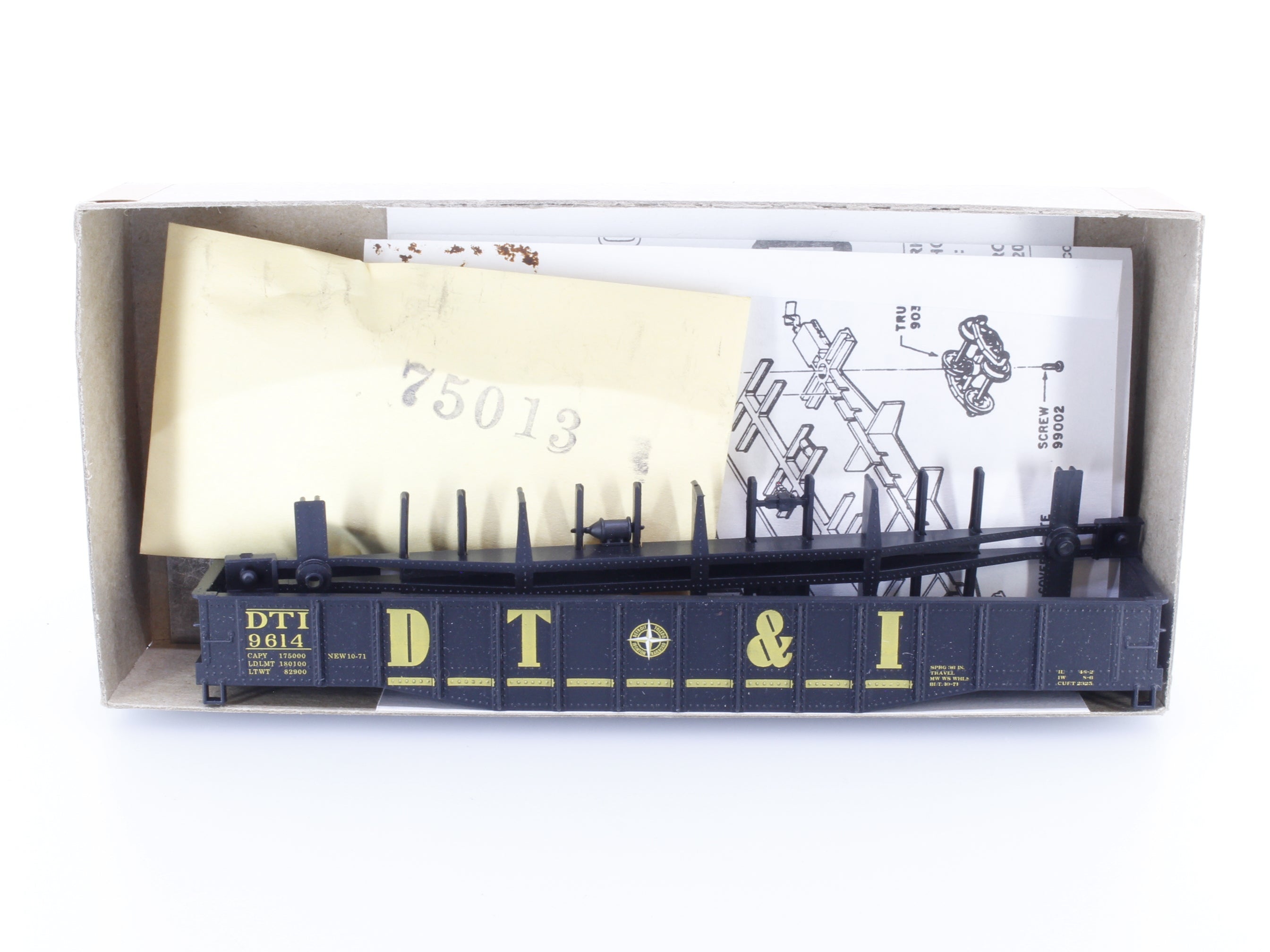 Athearn 1737 HO 50' Covered Gondola Detroit Toledo and Ironton (DTI) 9614