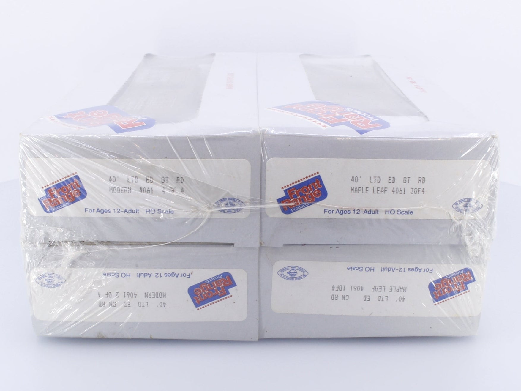 Front Range Products 4061 HO 40' Box Car Set of 4 CN/GTW Canadian National (CN)