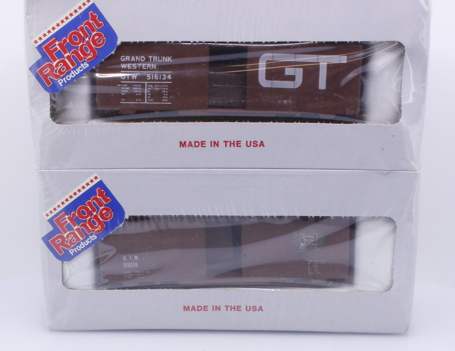 Front Range Products 4061 HO 40' Box Car Set of 4 CN/GTW Canadian National (CN)