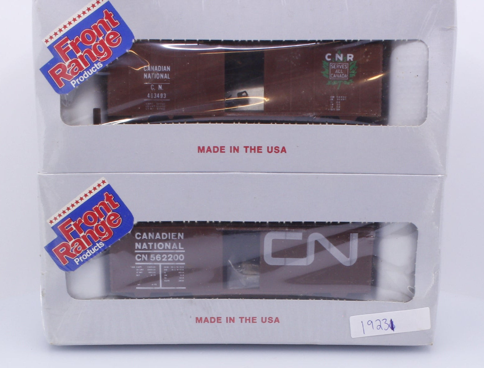 Front Range Products 4061 HO 40' Box Car Set of 4 CN/GTW Canadian National (CN)